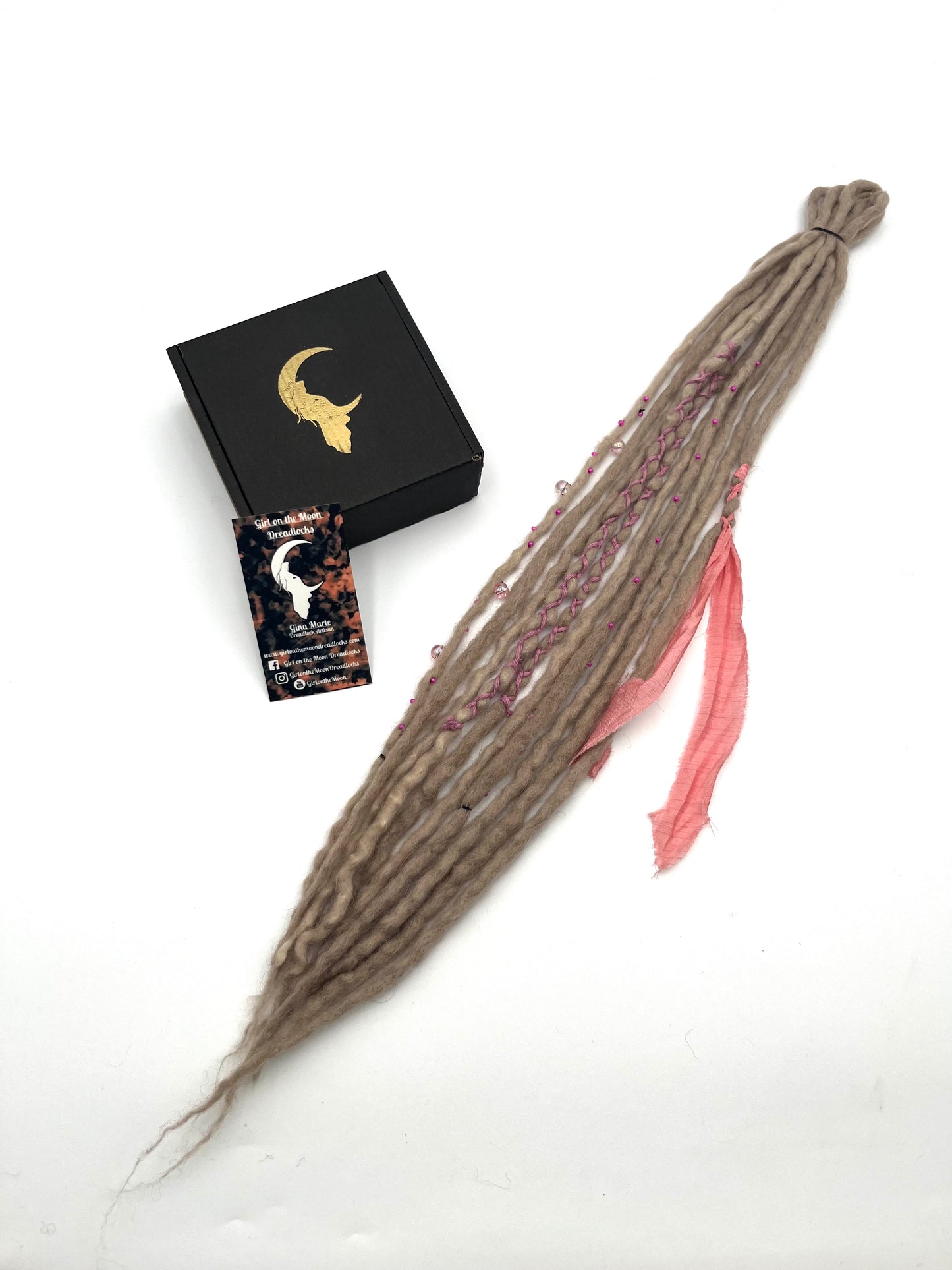 Mini Accent Set ~ Blonde to Pink - Girl On The Moon Dreadlocks