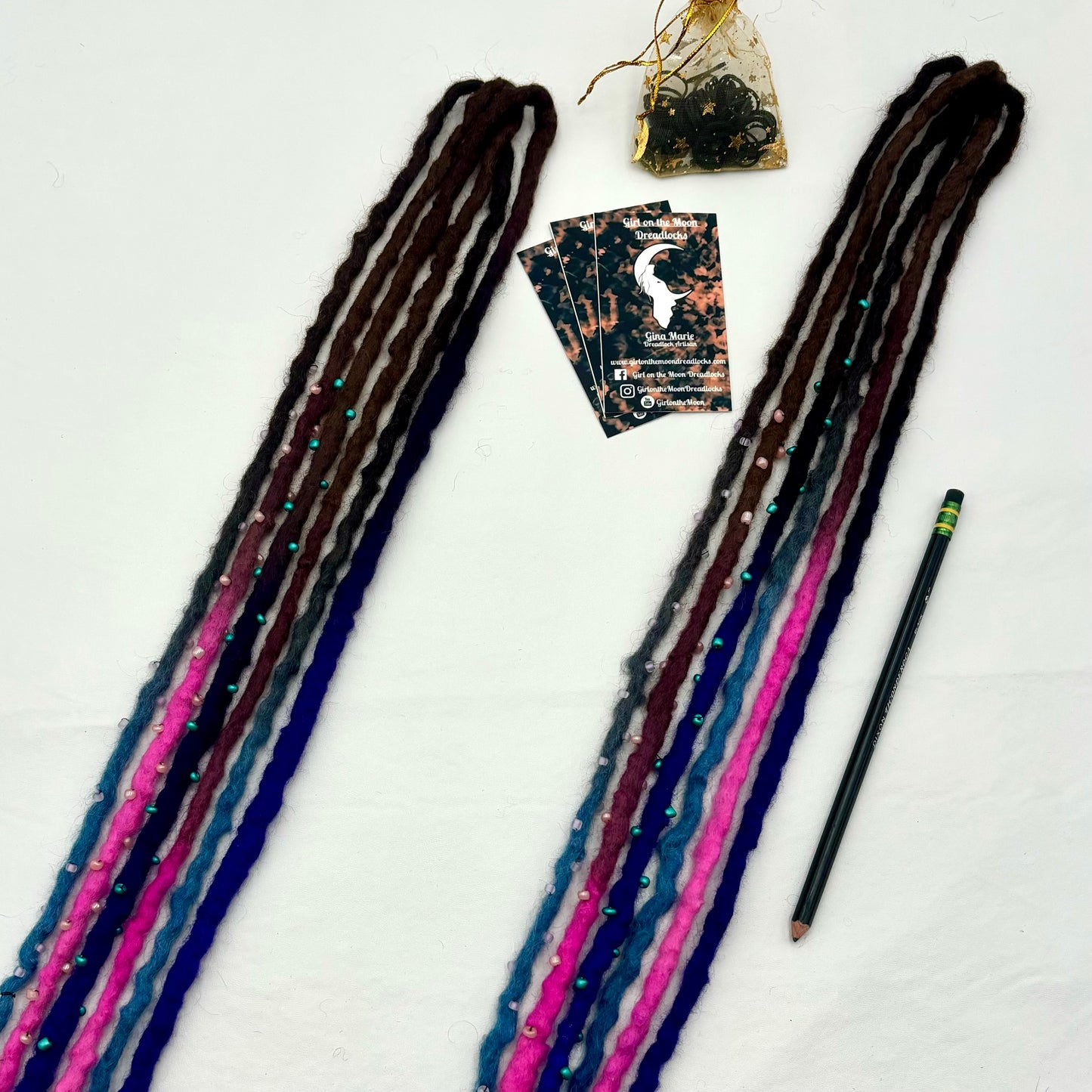 Halloween Night - Bubble Locs - Girl On The Moon Dreadlocks