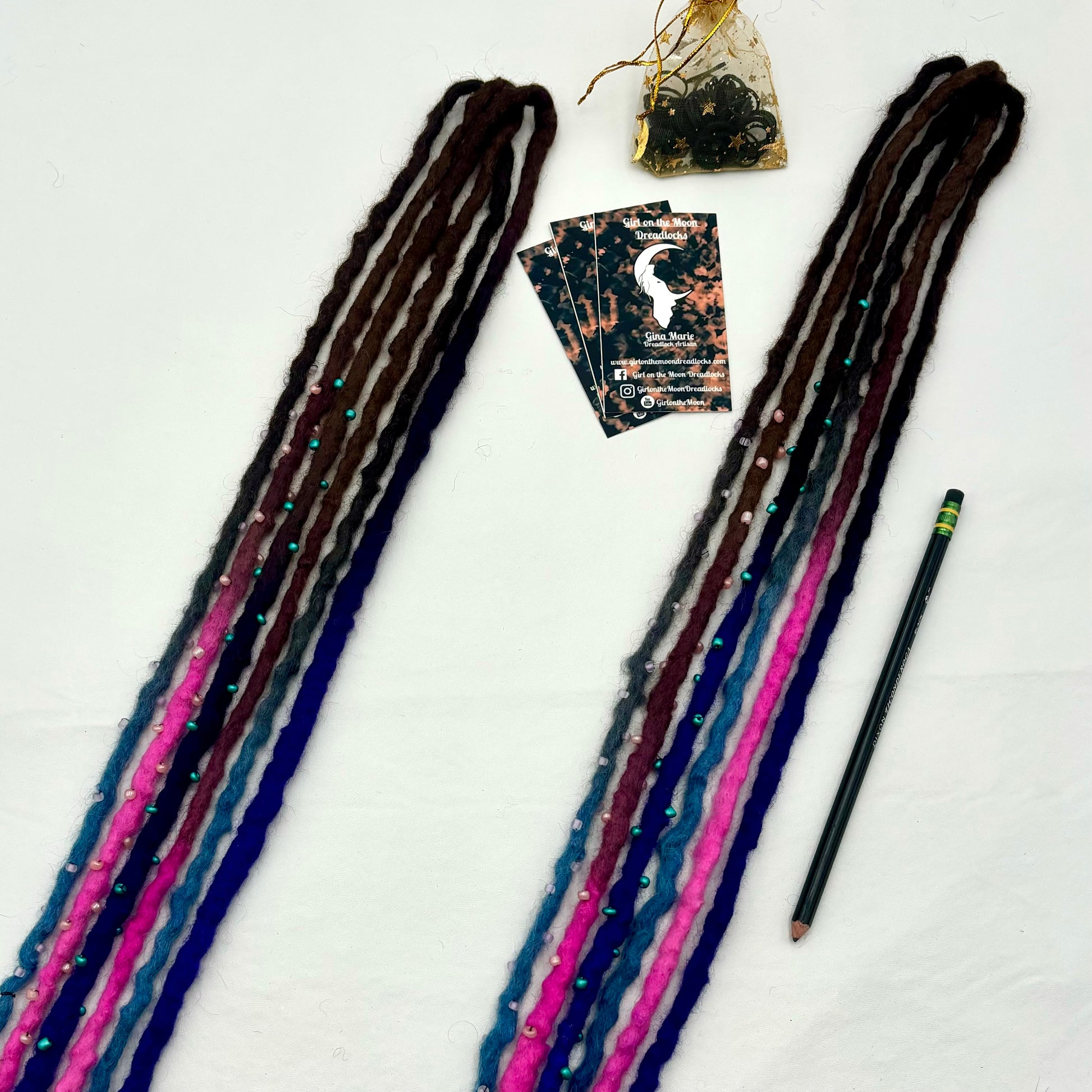 Halloween Night - Bubble Locs - Girl On The Moon Dreadlocks