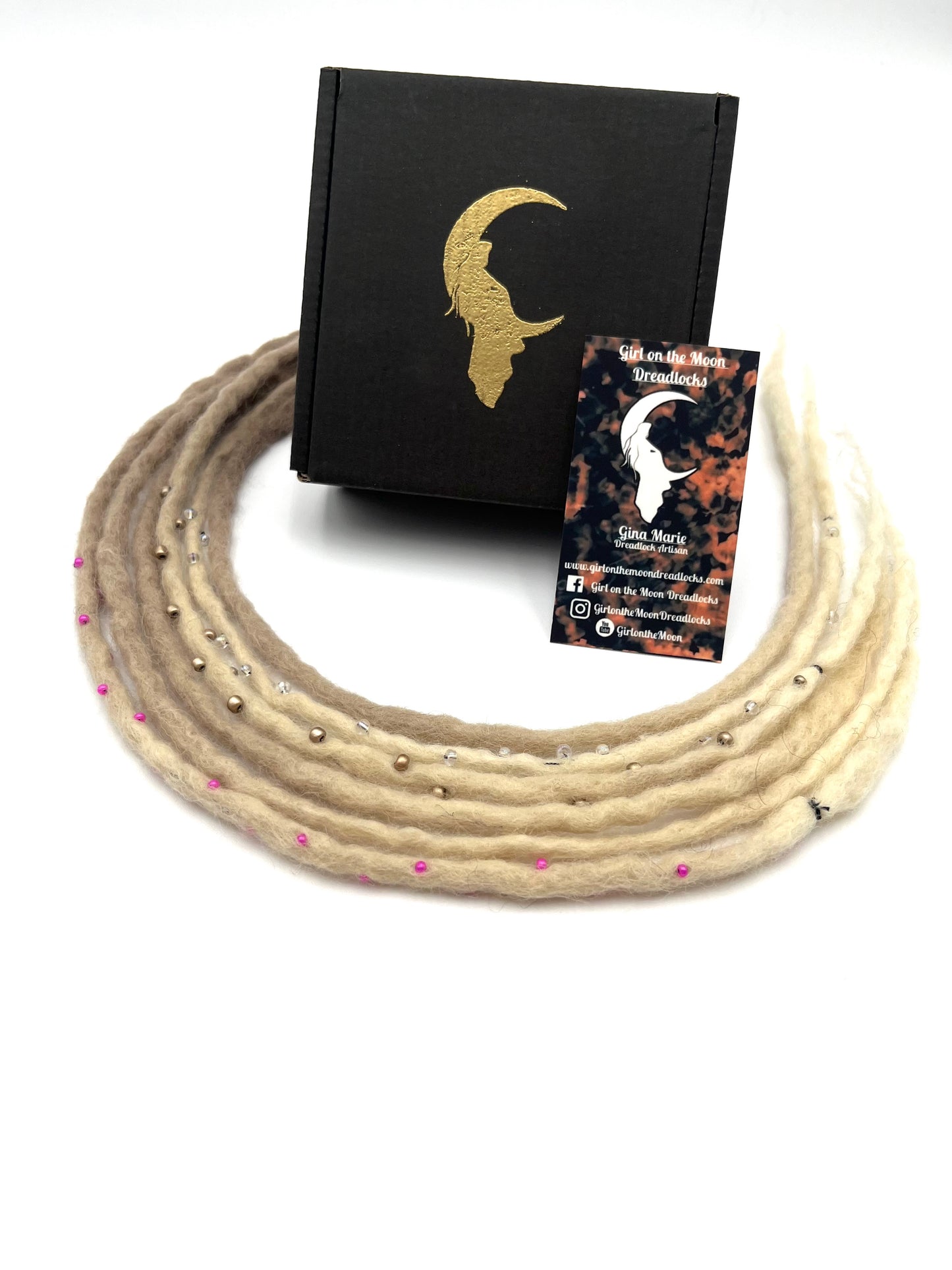 Bubble Locs ~ Blonde to Pink - Girl On The Moon Dreadlocks