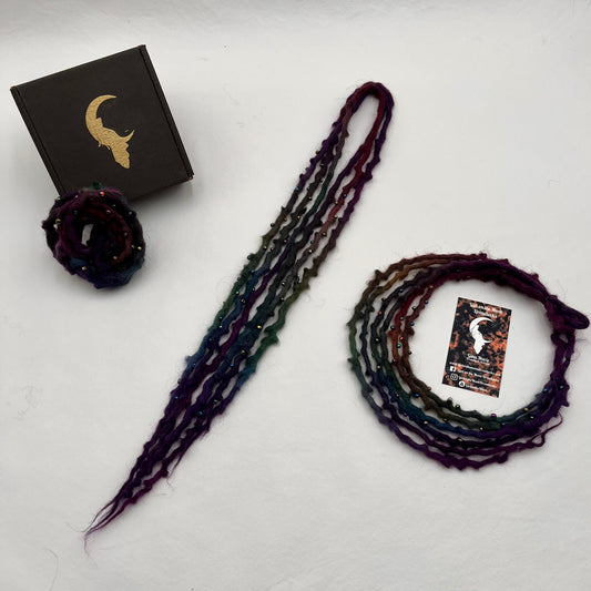 Bubble Locs ~ Oil Slick - Girl On The Moon Dreadlocks