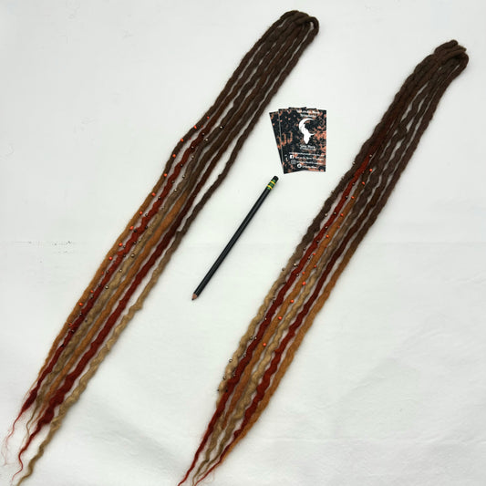 Pumpkin Patch - Bubble Locs - Girl On The Moon Dreadlocks