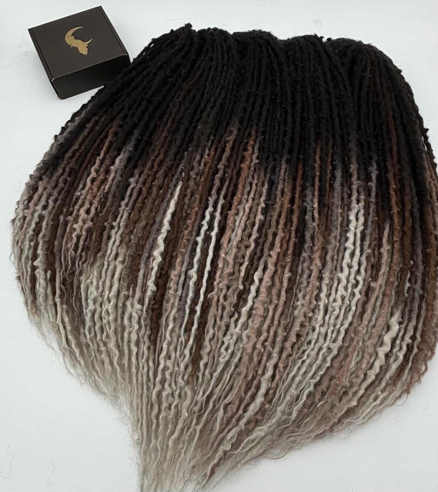 Black to Brown/White Ombré