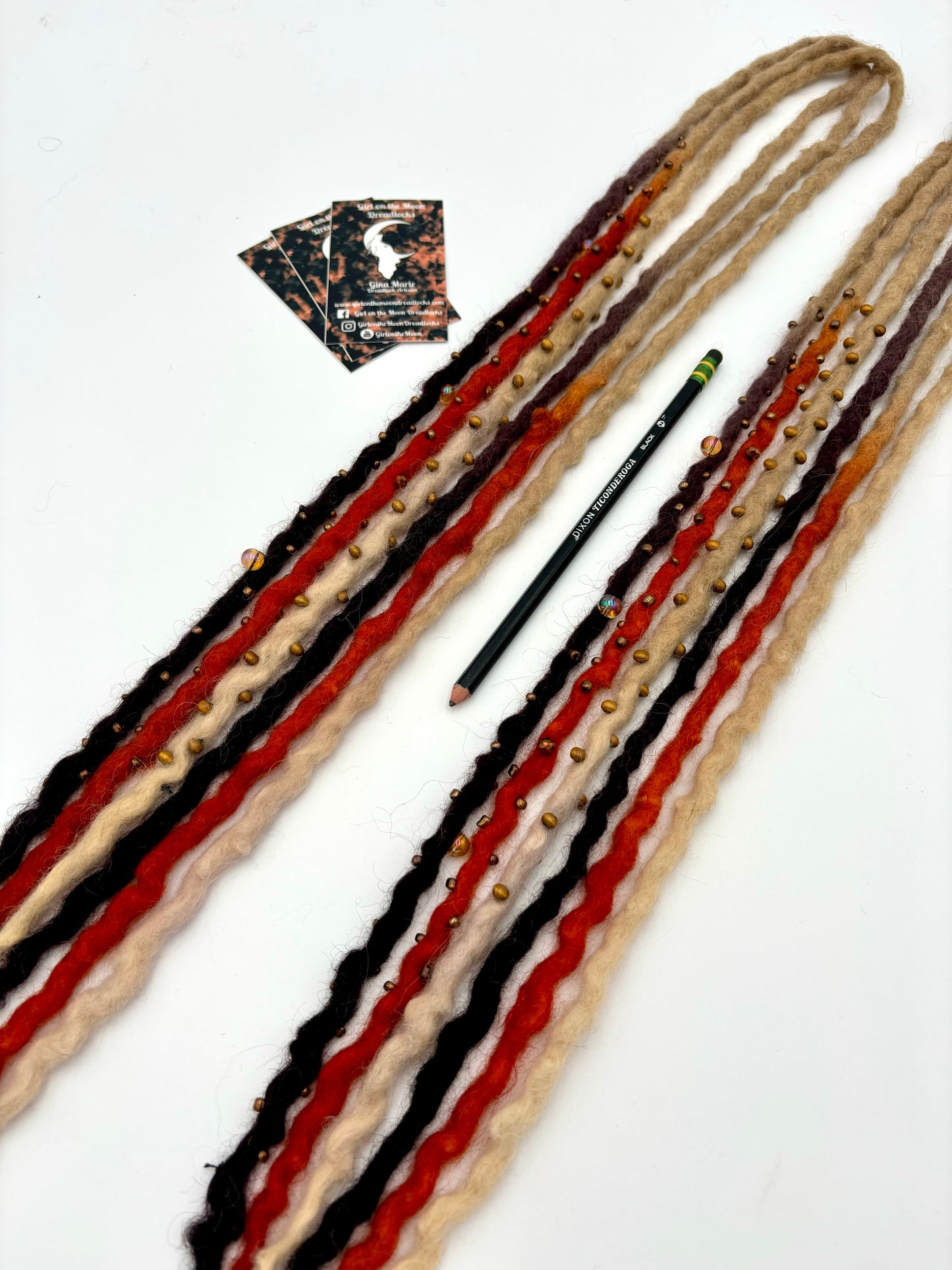 Autumn Breeze - Bubble Locs - Girl On The Moon Dreadlocks