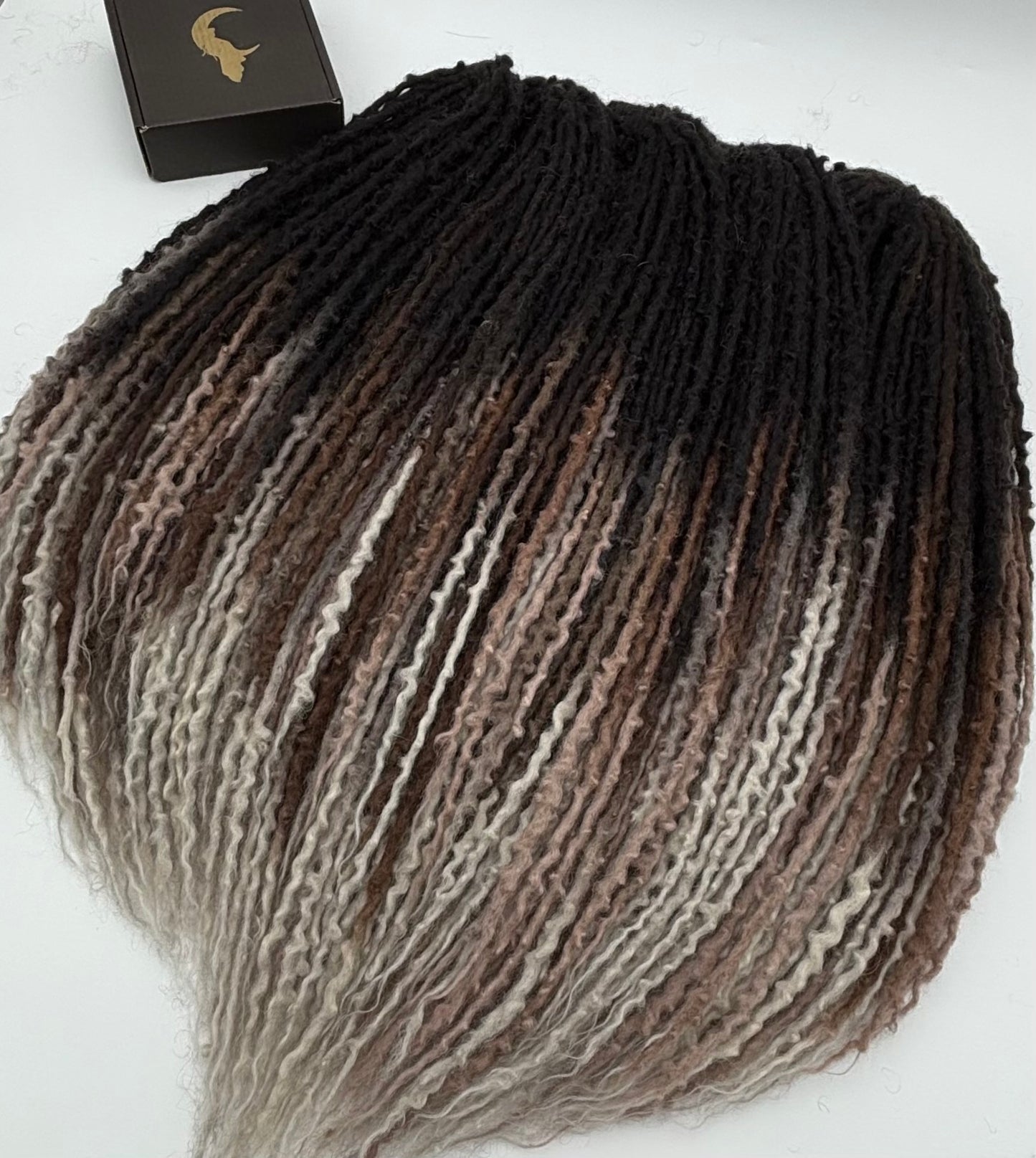 Black to Brown/White Ombré