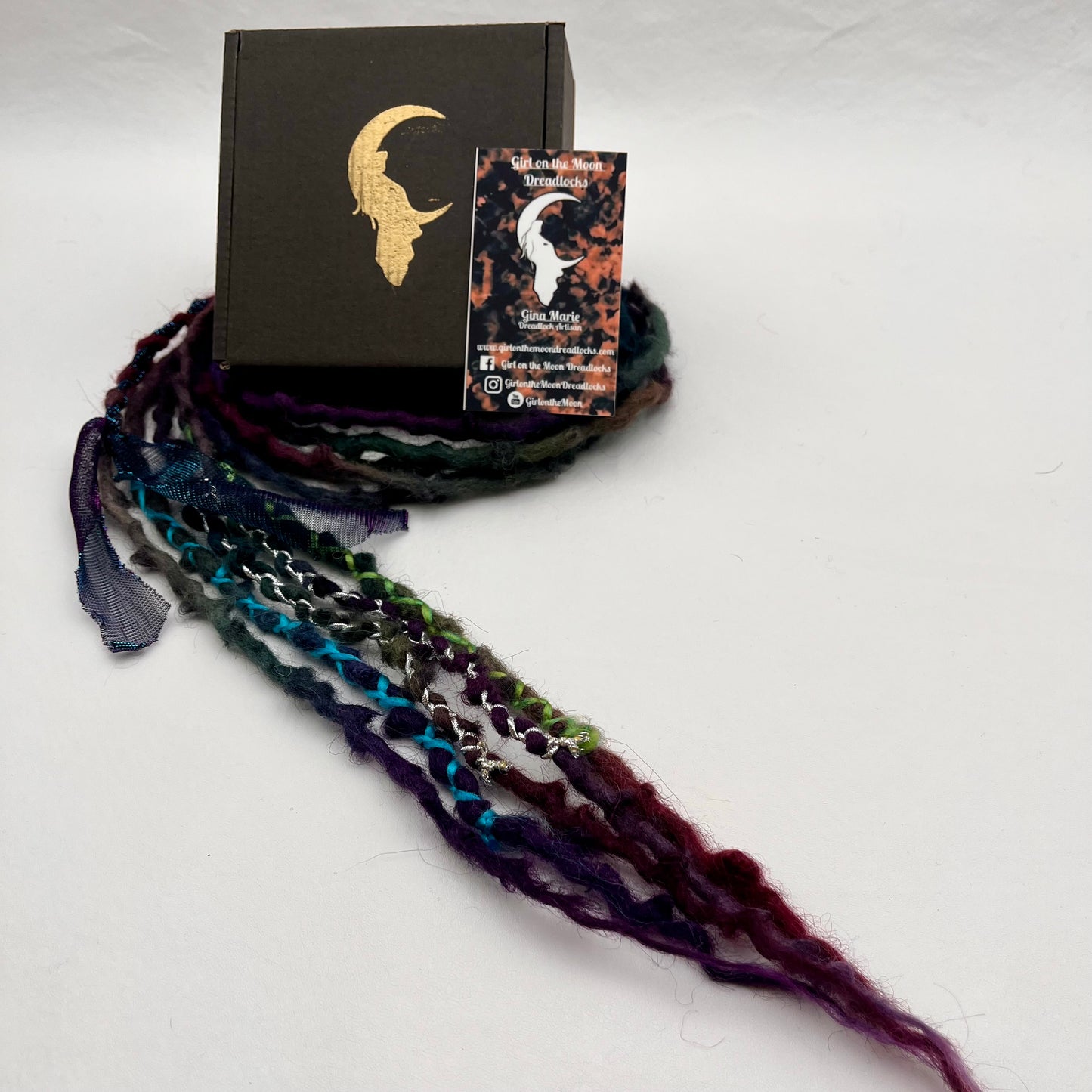 Mini Accent - Oil Slick - Girl On The Moon Dreadlocks