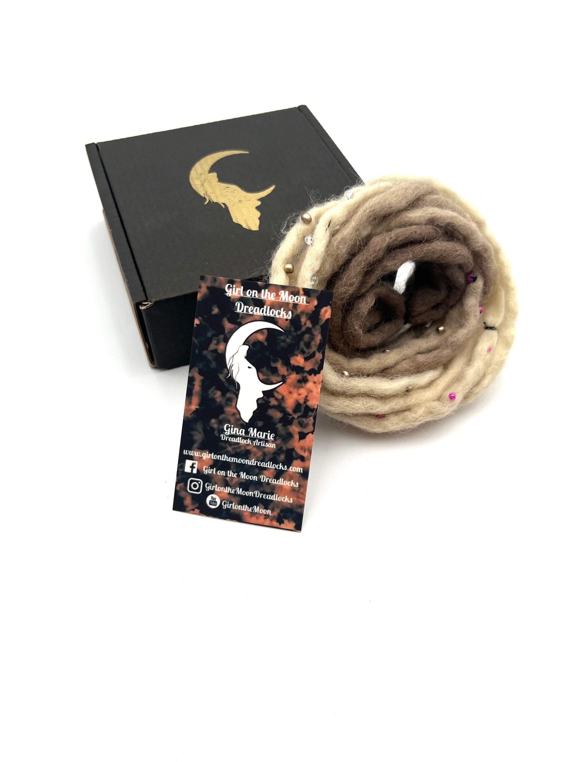 Bubble Locs ~ Blonde to Pink - Girl On The Moon Dreadlocks