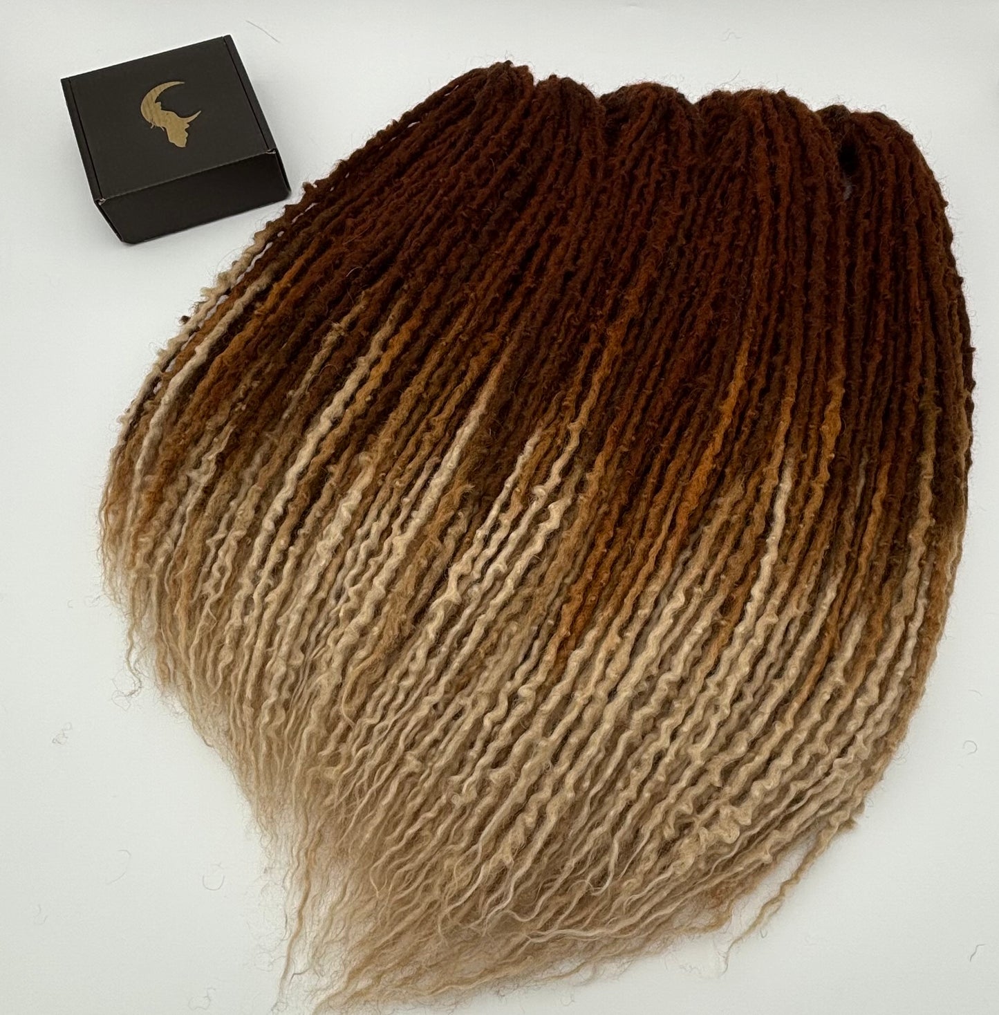 Dark Ginger to White/Cream Ombré