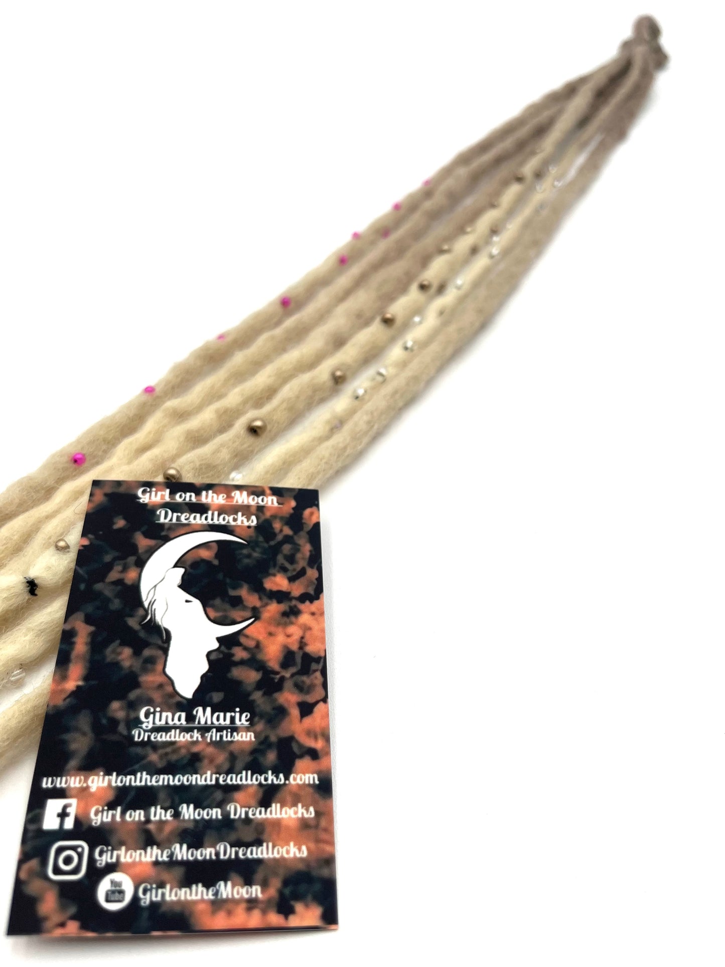 Bubble Locs ~ Blonde to Pink - Girl On The Moon Dreadlocks