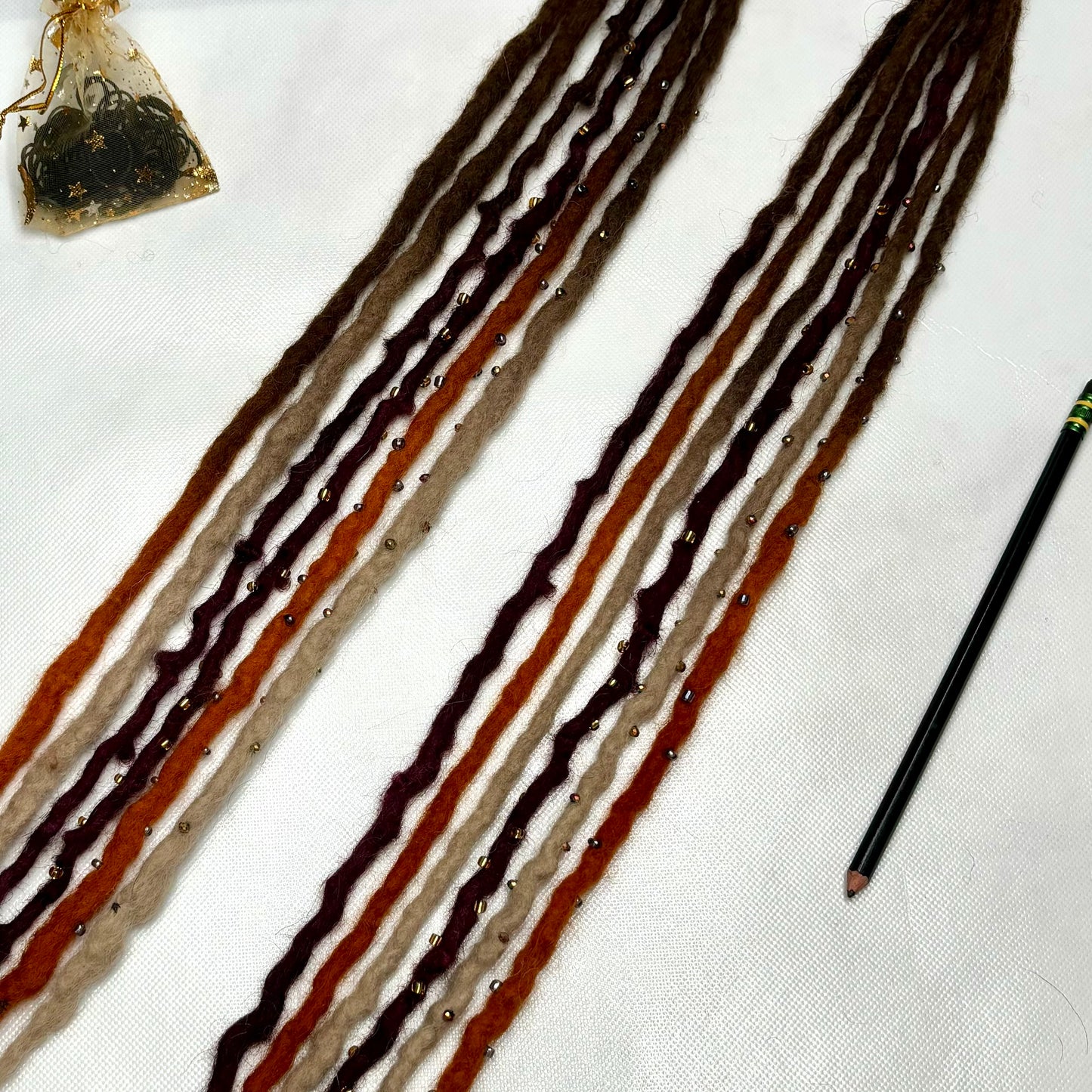 Warm Campfire - Bubble Locs - Girl On The Moon Dreadlocks