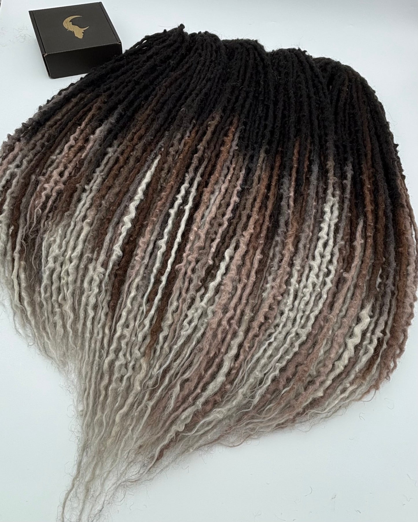 Black to Brown/White Ombré