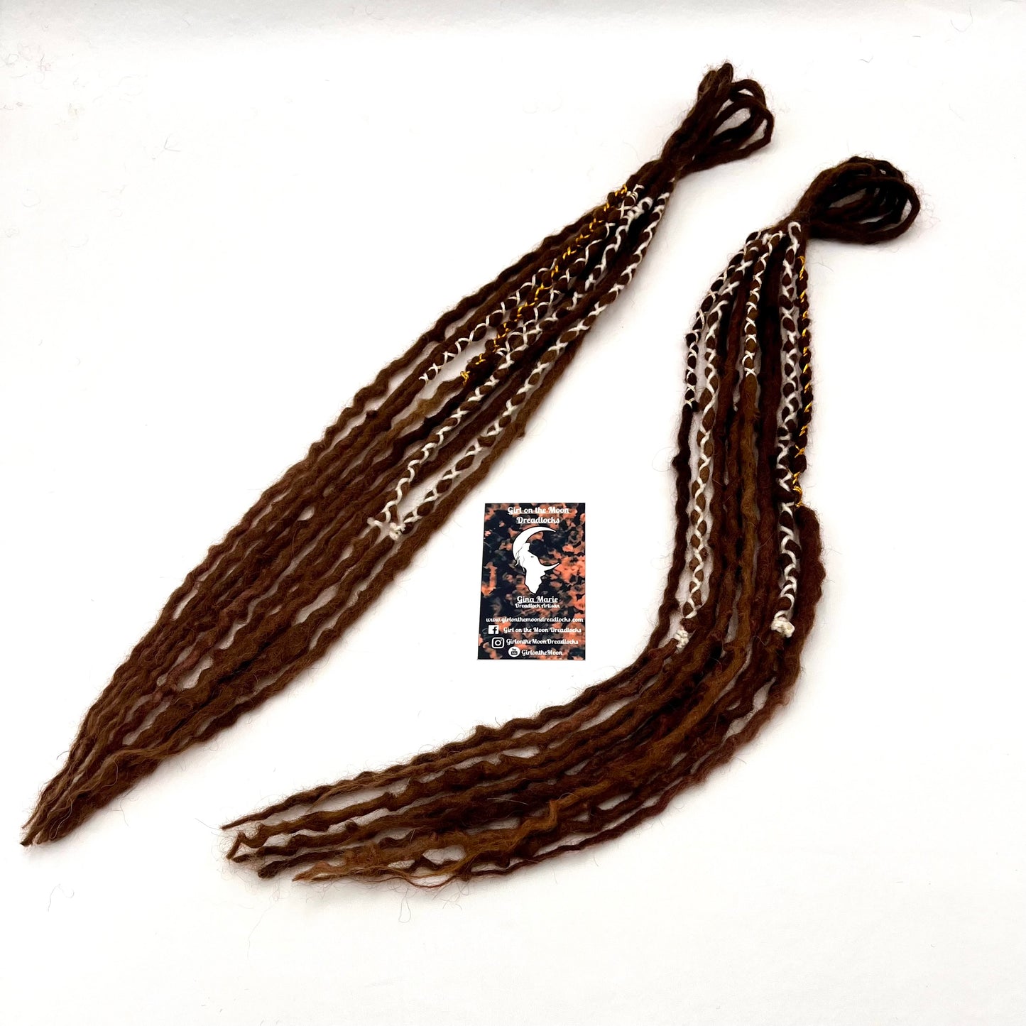 Mini Accent - Medium/Dark Warm Brown - Girl On The Moon Dreadlocks