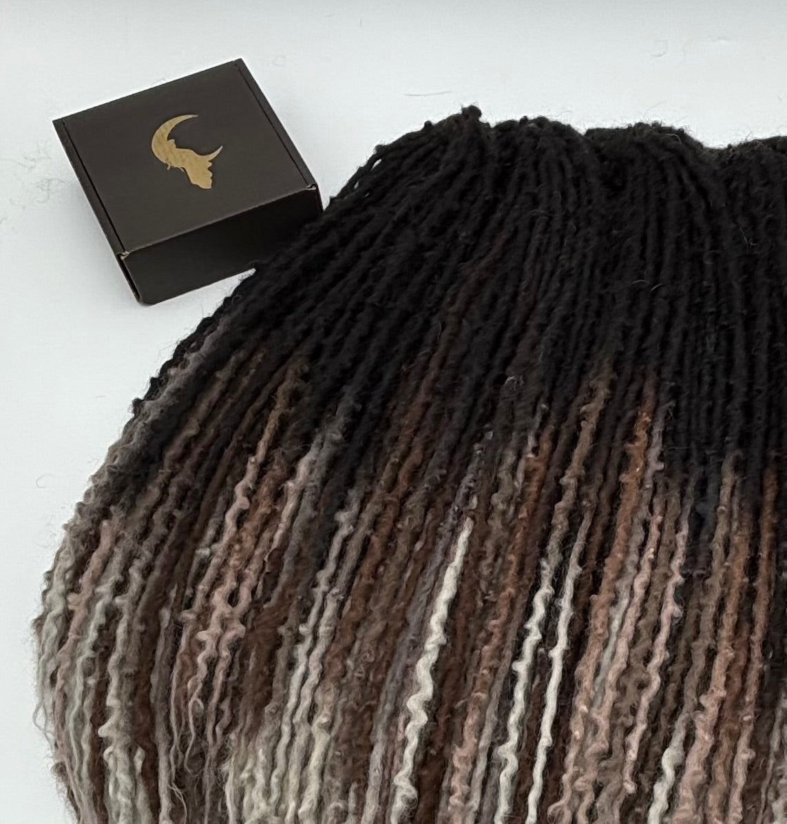 Black to Brown/White Ombré