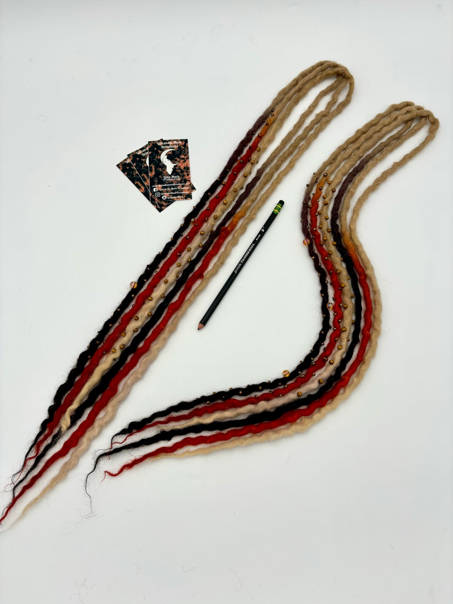 Autumn Breeze - Bubble Locs - Girl On The Moon Dreadlocks