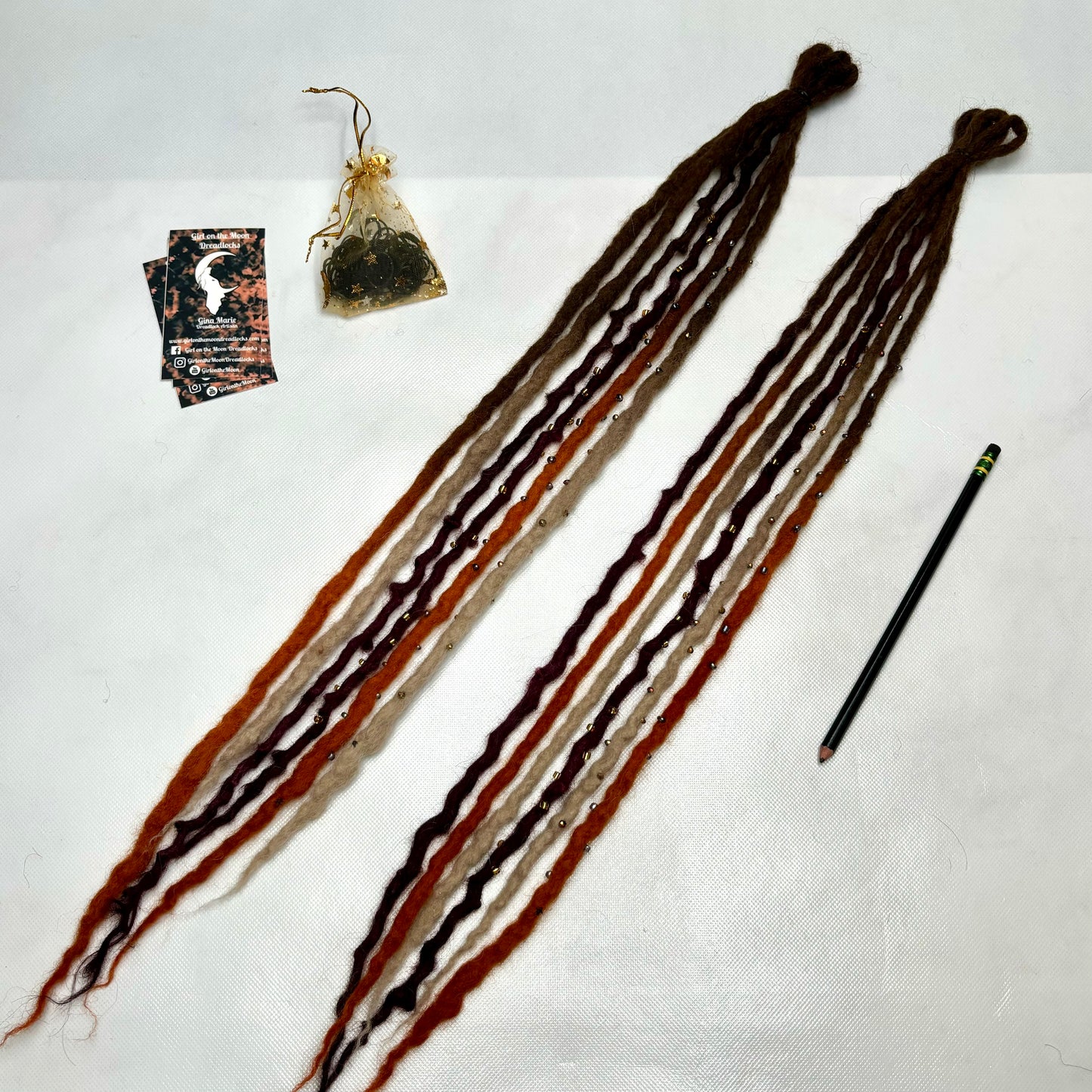 Warm Campfire - Bubble Locs - Girl On The Moon Dreadlocks