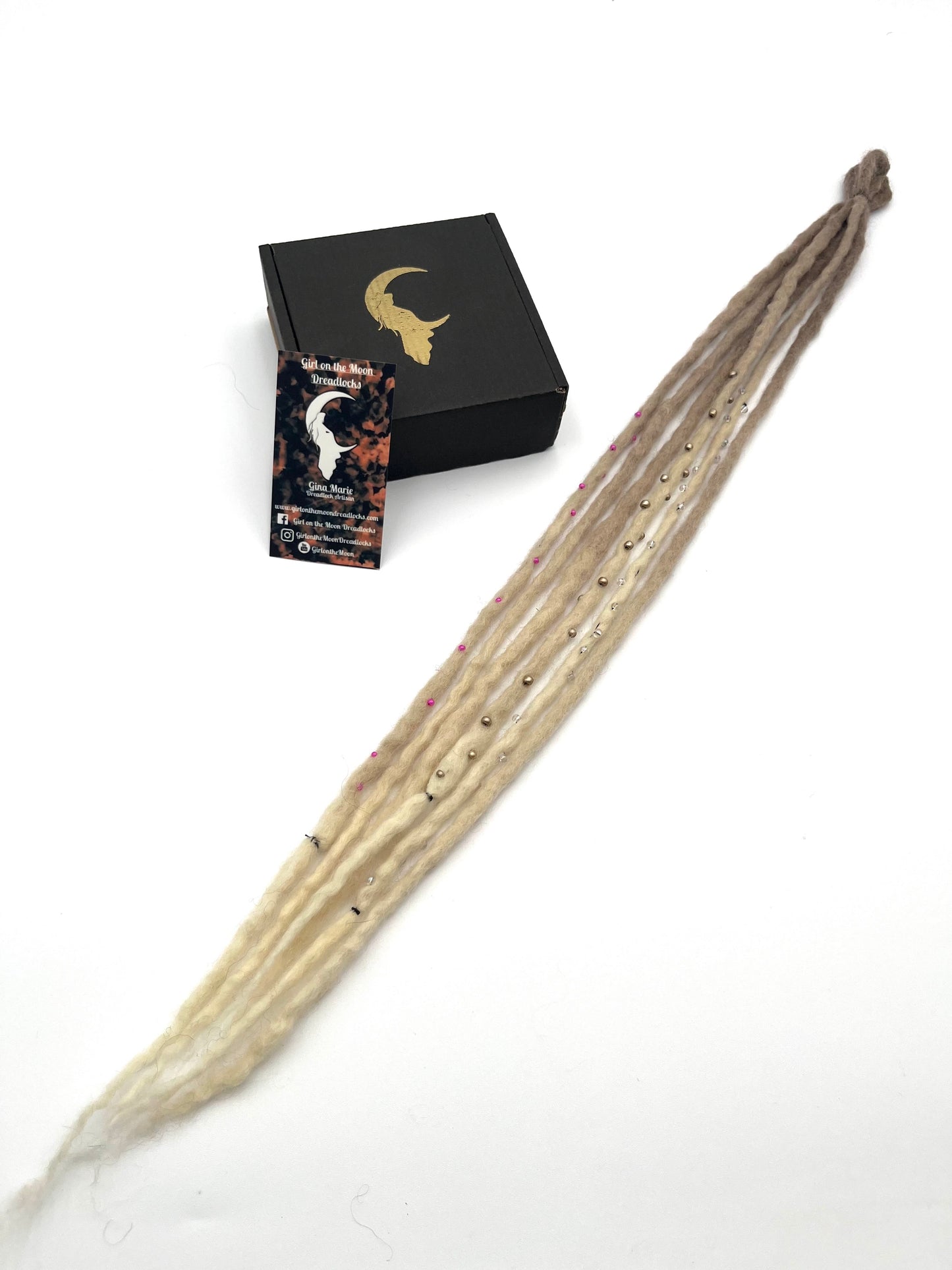 Bubble Locs ~ Blonde to Pink - Girl On The Moon Dreadlocks