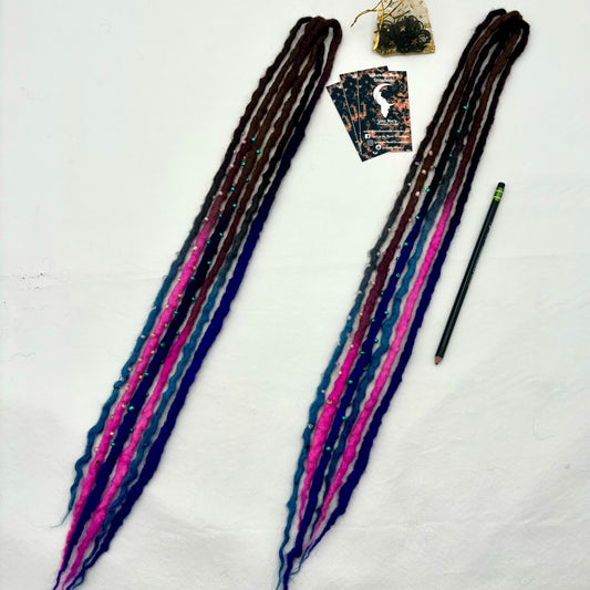 Halloween Night - Bubble Locs - Girl On The Moon Dreadlocks