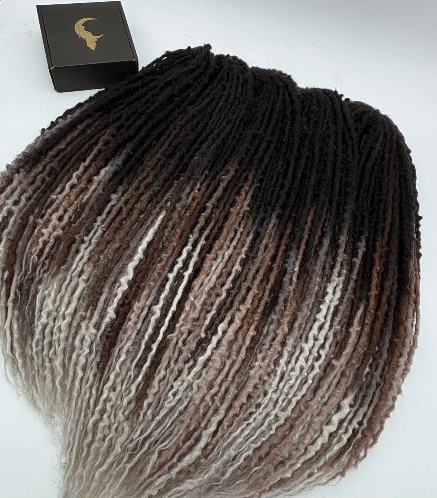 Black to Brown/White Ombré