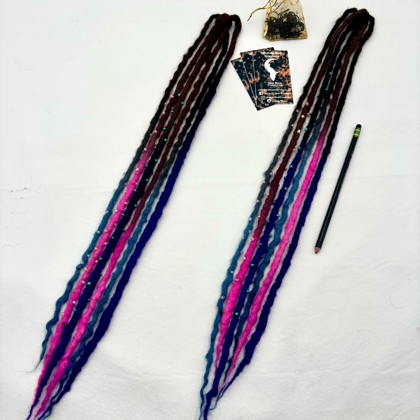 Halloween Night - Bubble Locs - Girl On The Moon Dreadlocks