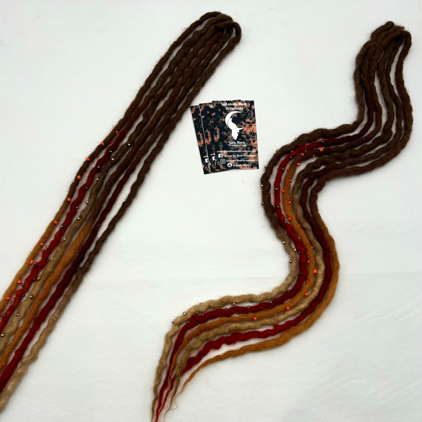 Pumpkin Patch - Bubble Locs - Girl On The Moon Dreadlocks