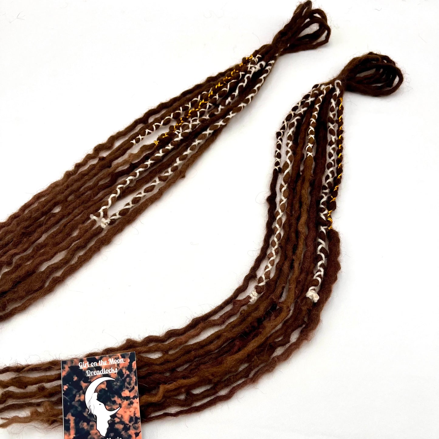 Mini Accent - Medium/Dark Warm Brown - Girl On The Moon Dreadlocks