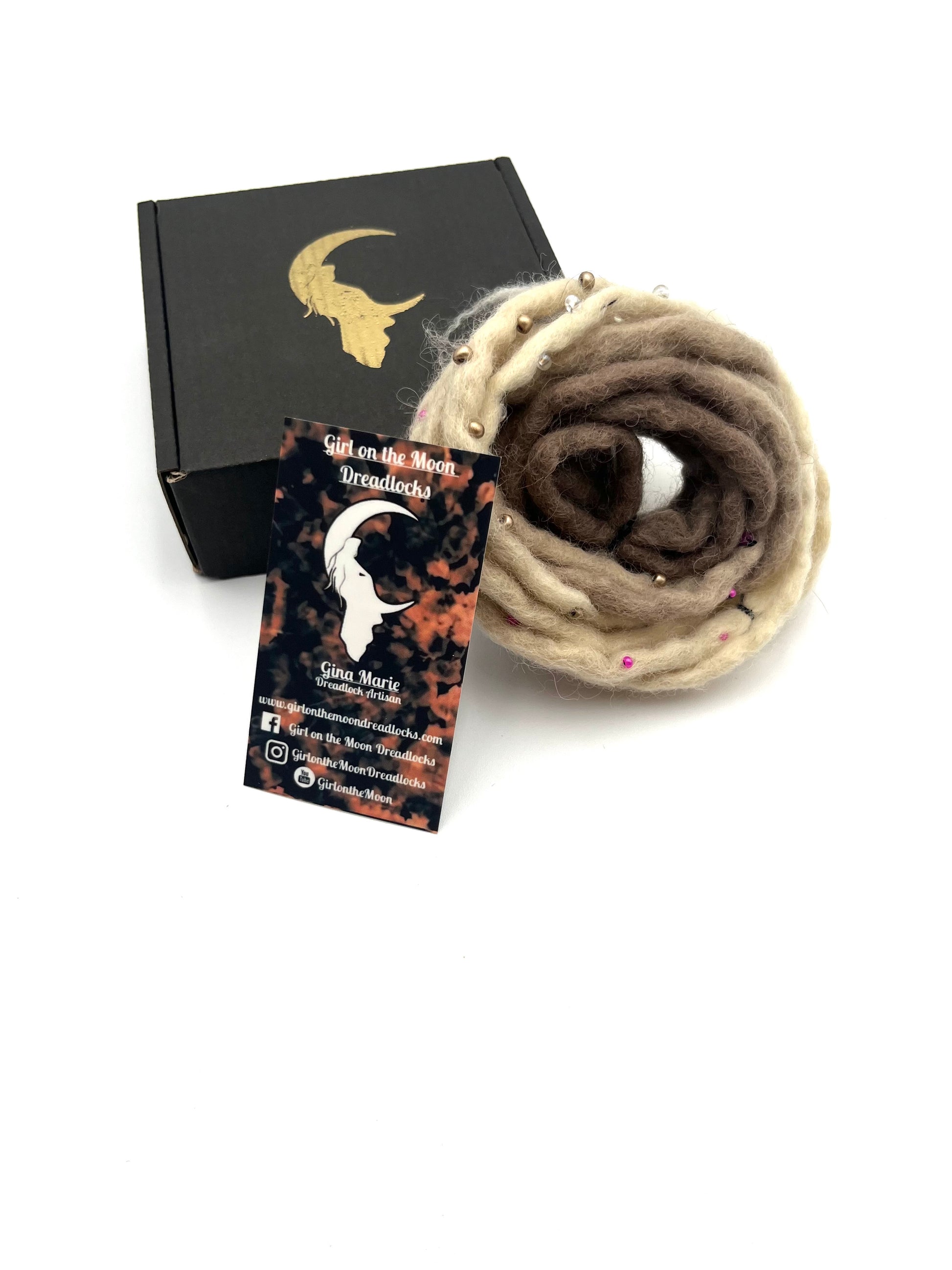 Bubble Locs ~ Blonde to Pink - Girl On The Moon Dreadlocks