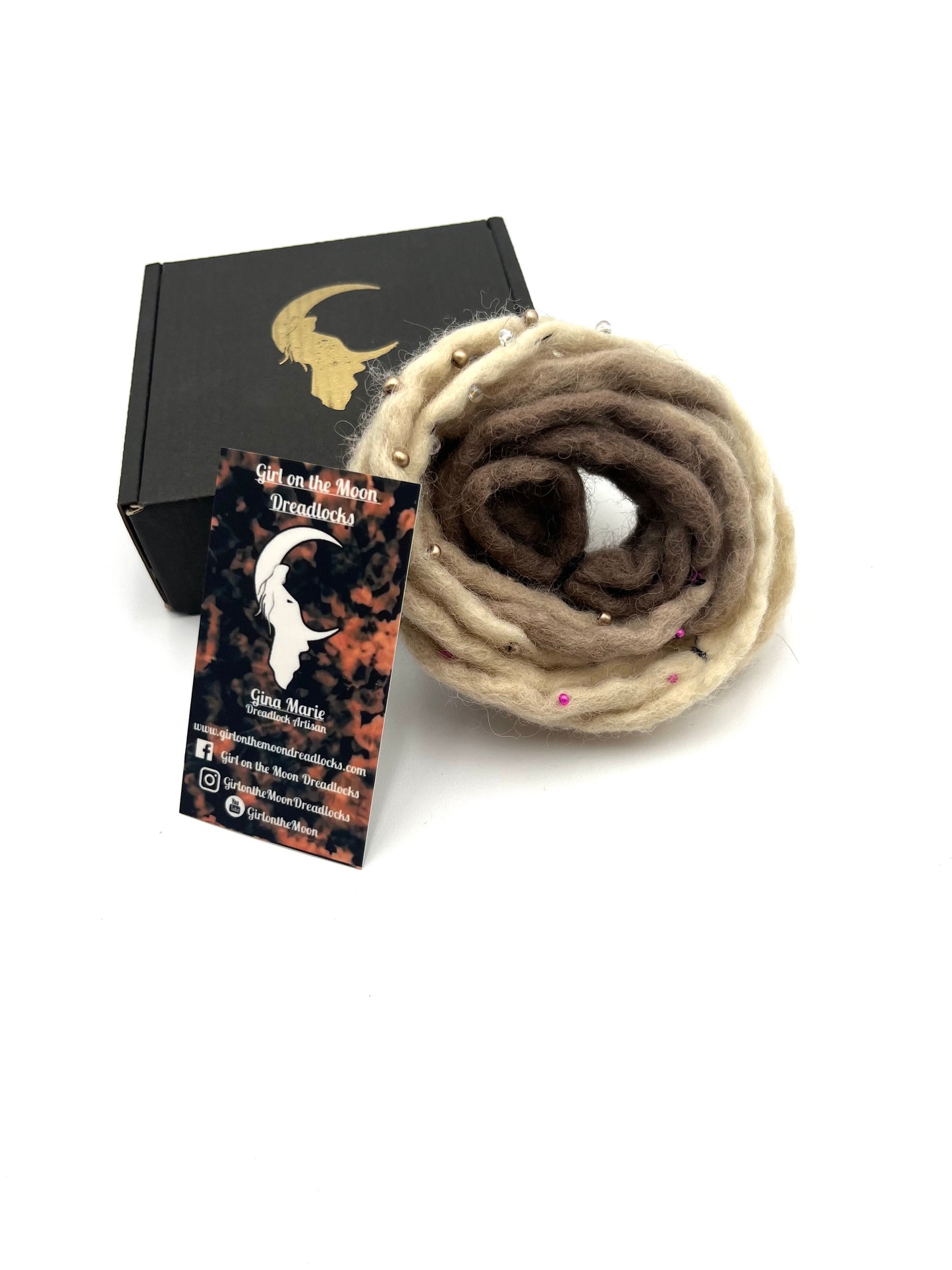 Bubble Locs ~ Blonde to Pink - Girl On The Moon Dreadlocks