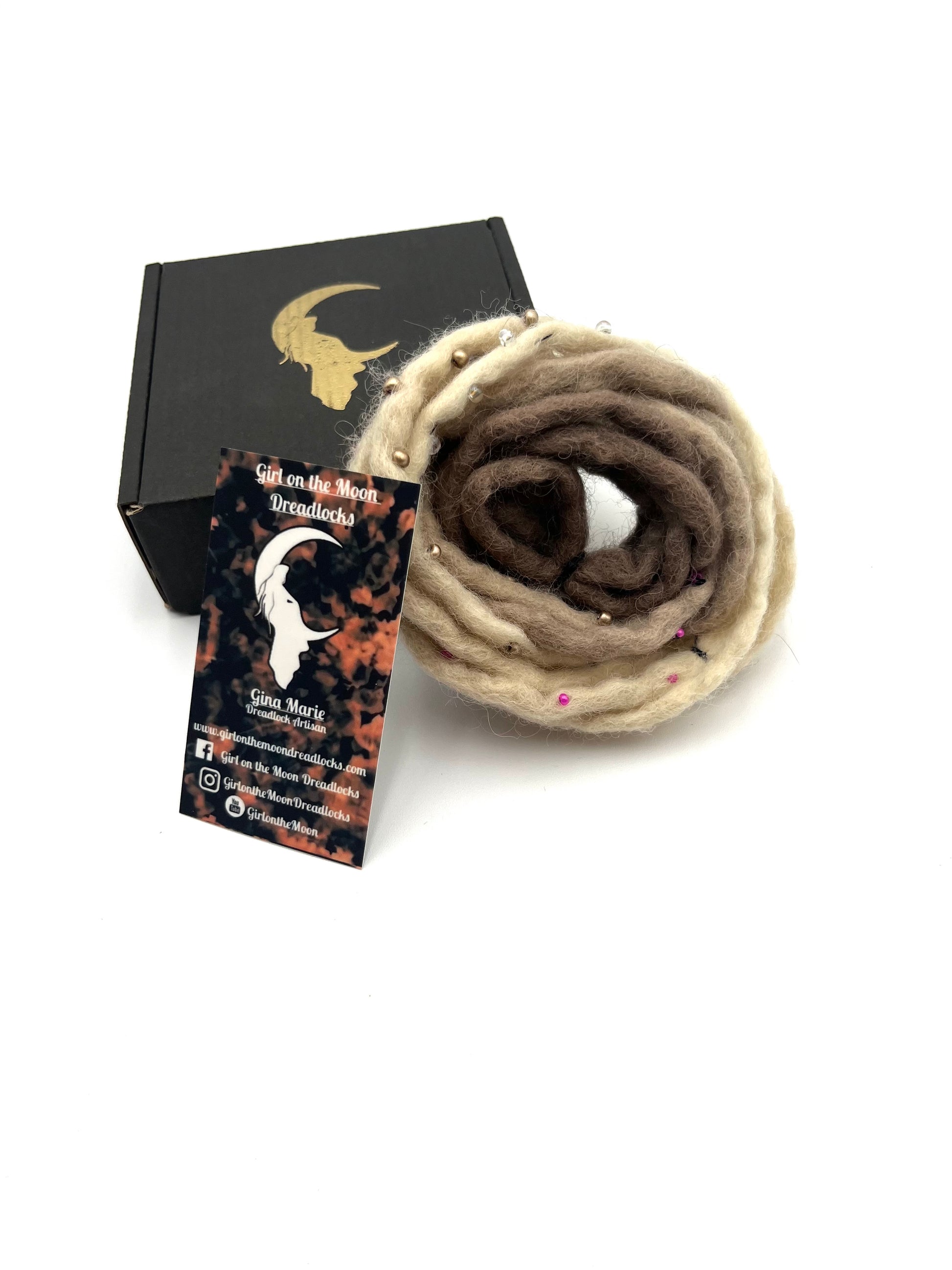 Bubble Locs ~ Blonde to Pink - Girl On The Moon Dreadlocks