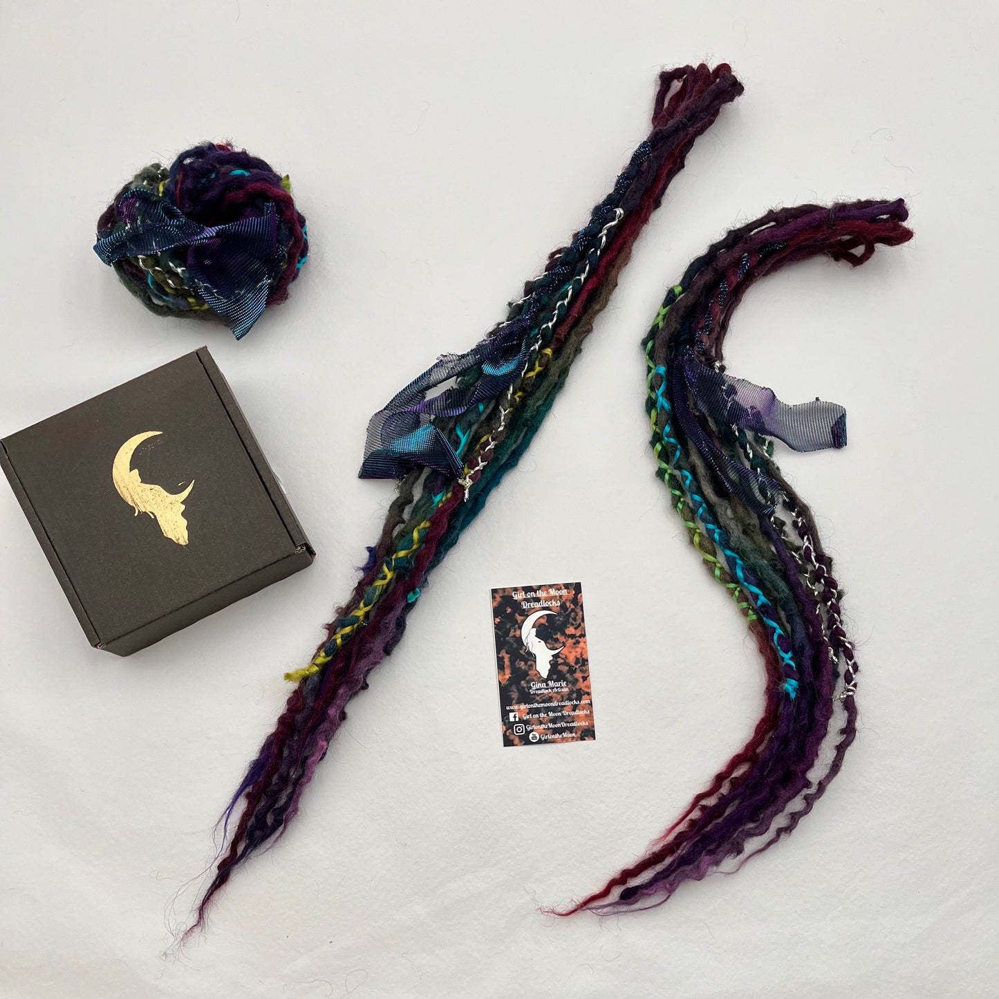 Mini Accent - Oil Slick - Girl On The Moon Dreadlocks