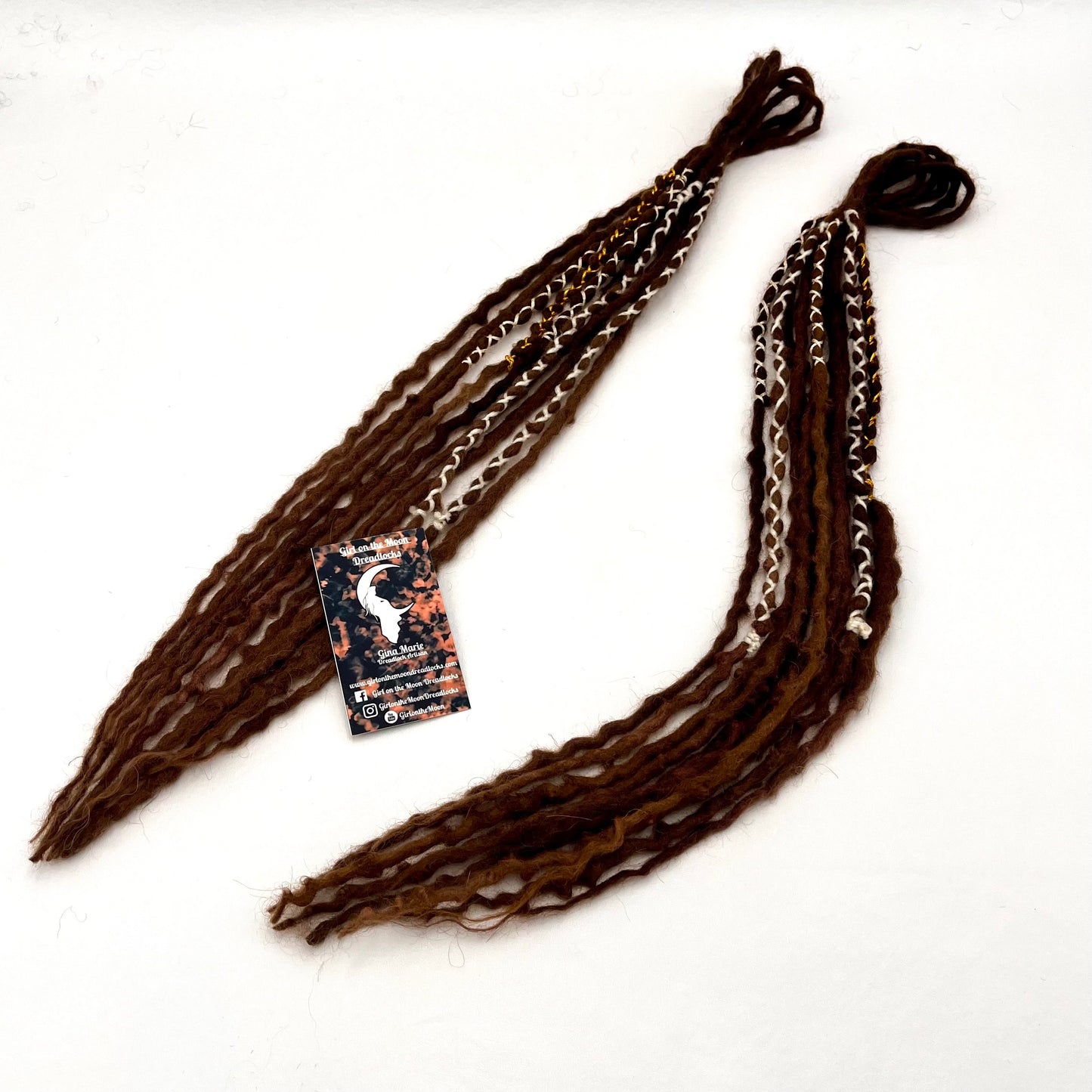 Mini Accent - Medium/Dark Warm Brown - Girl On The Moon Dreadlocks