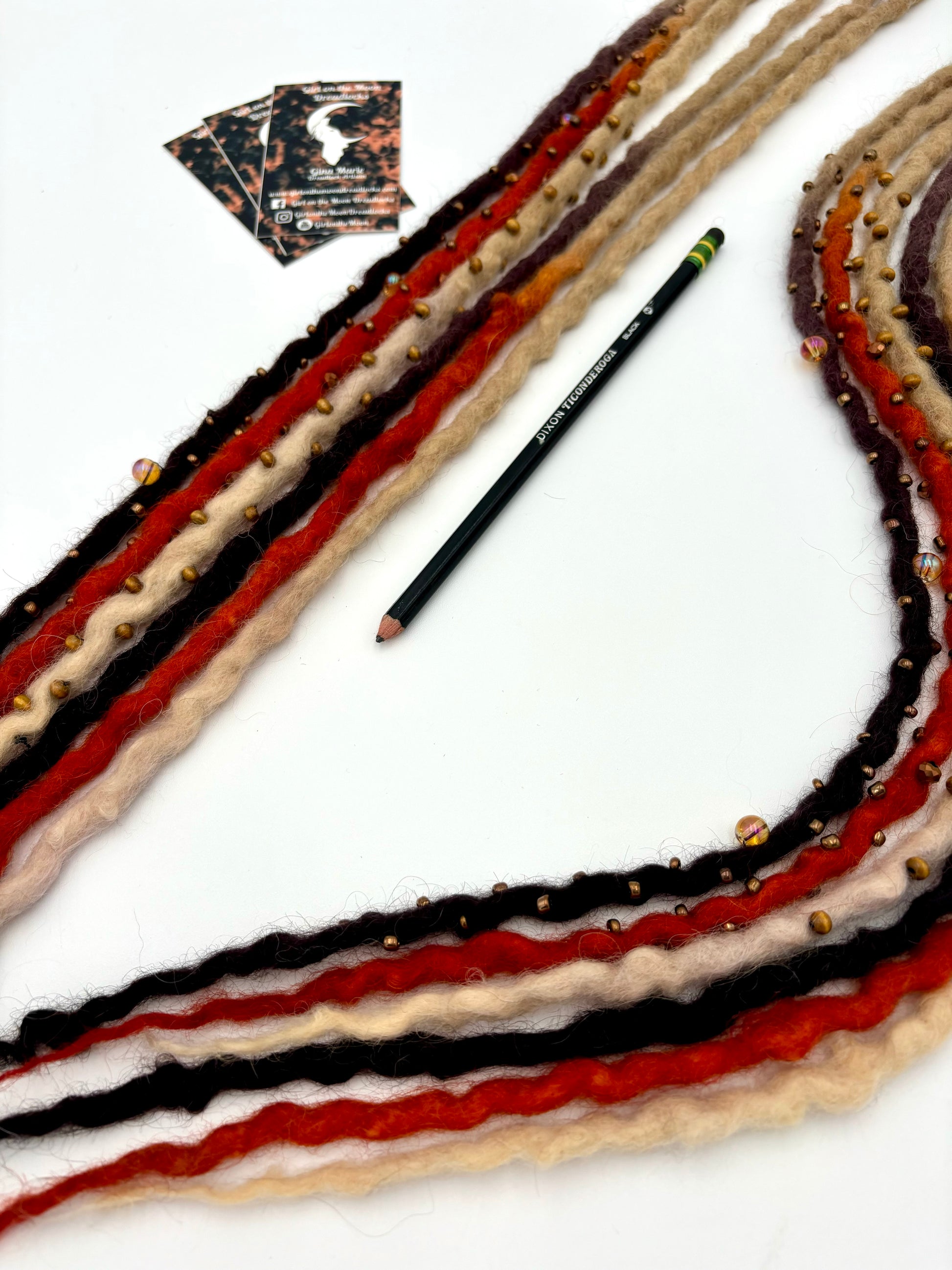 Autumn Breeze - Bubble Locs - Girl On The Moon Dreadlocks