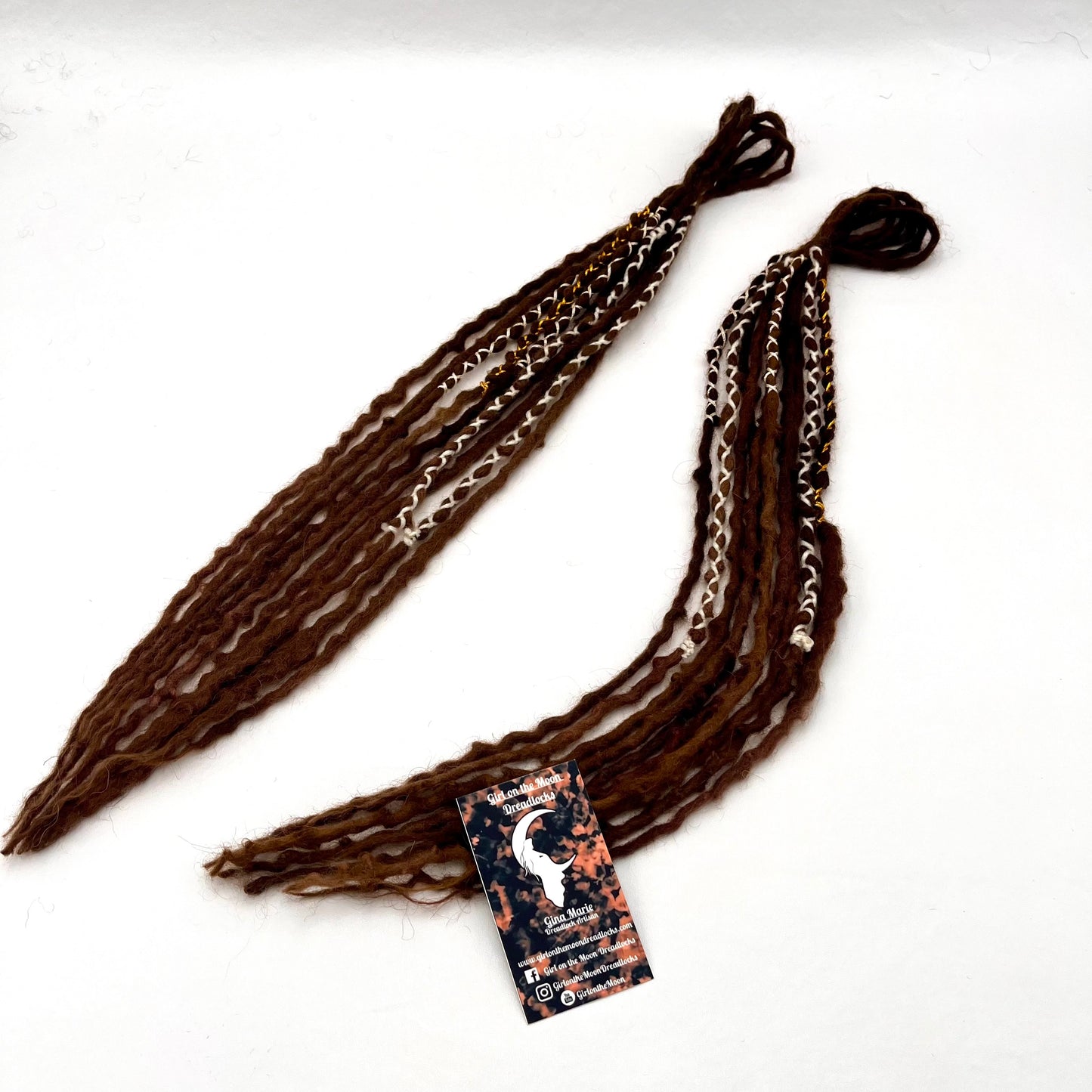 Mini Accent - Medium/Dark Warm Brown - Girl On The Moon Dreadlocks