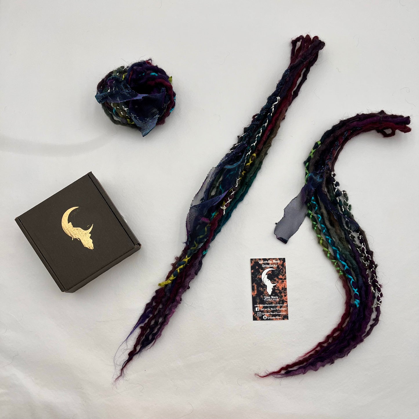 Mini Accent - Oil Slick - Girl On The Moon Dreadlocks