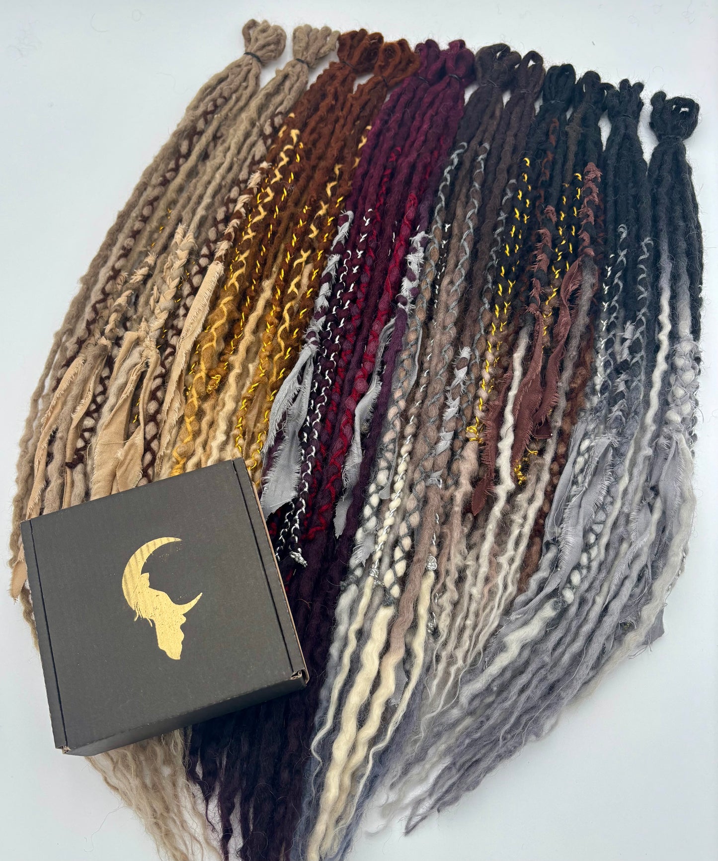 Dark Ginger to White/Cream Mini Accent