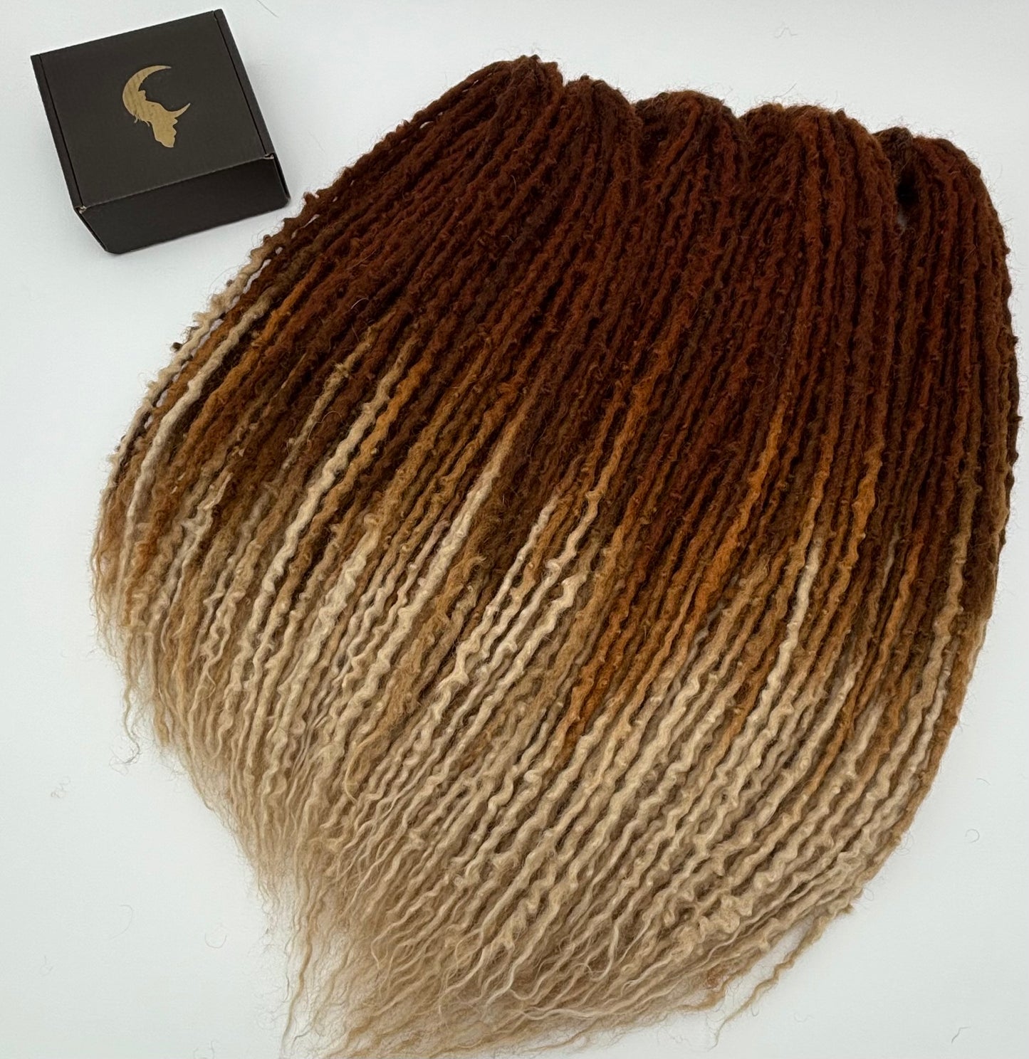 Dark Ginger to White/Cream Ombré