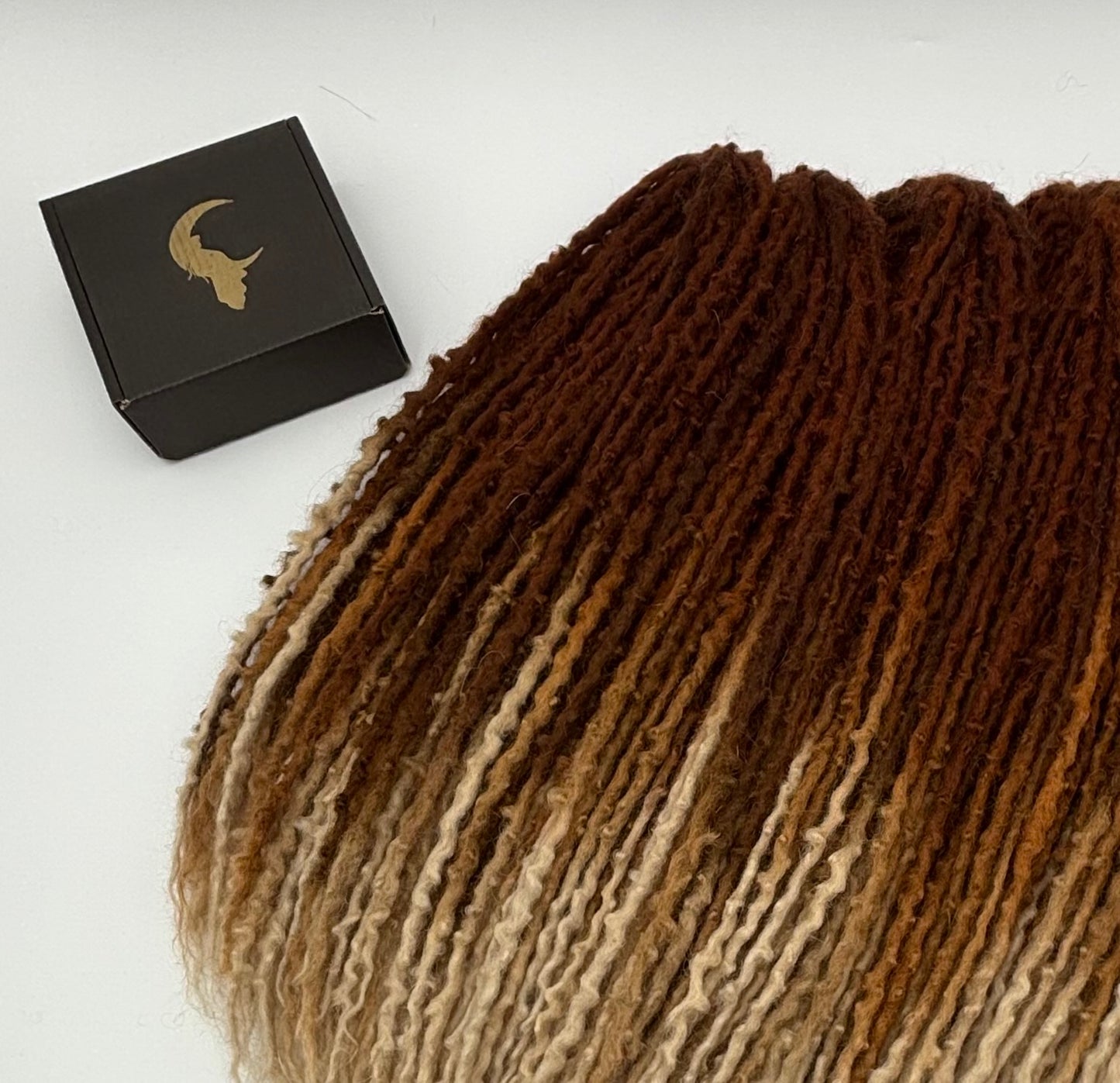 Dark Ginger to White/Cream Ombré