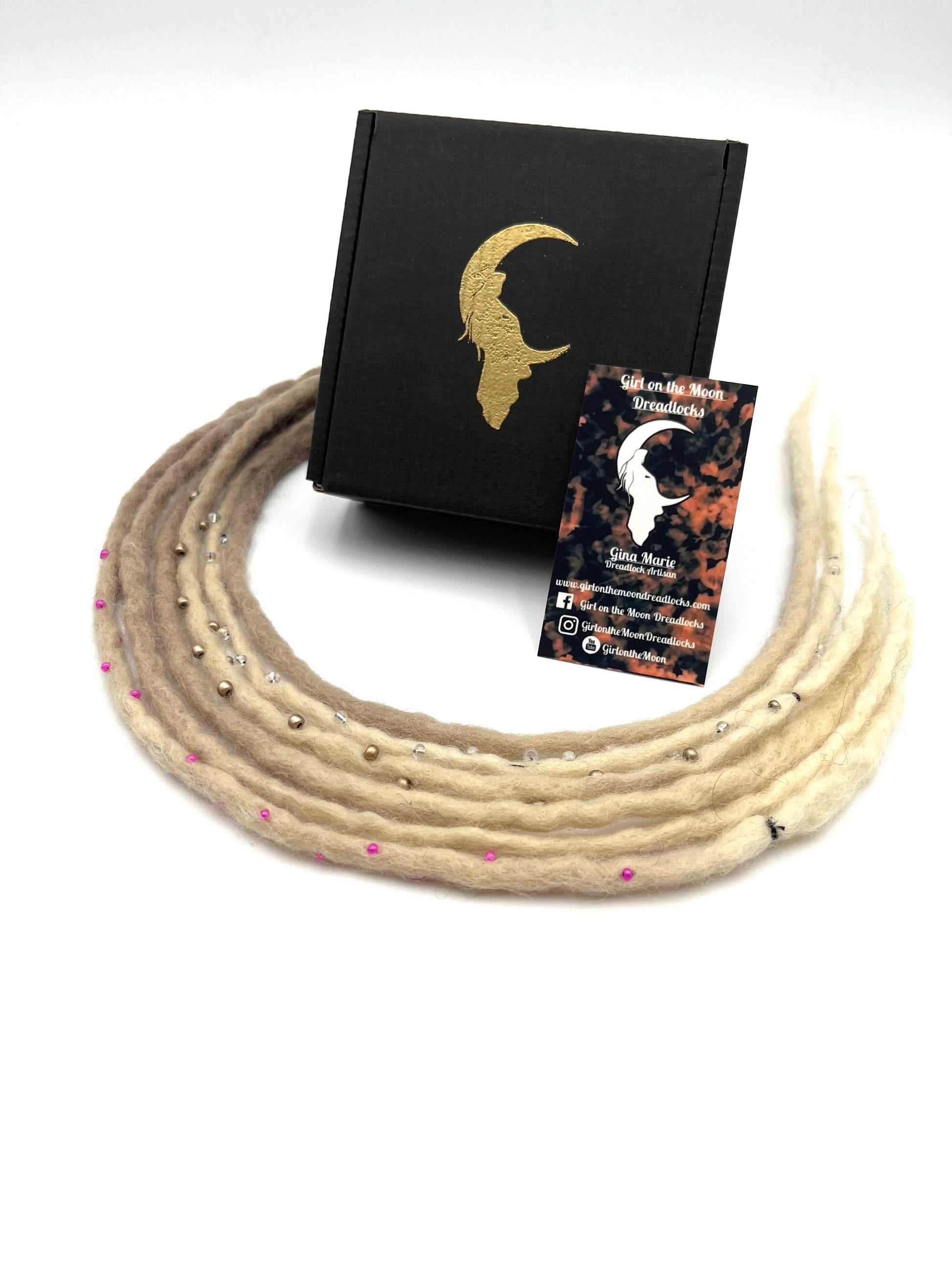 Bubble Locs ~ Blonde to Pink - Girl On The Moon Dreadlocks