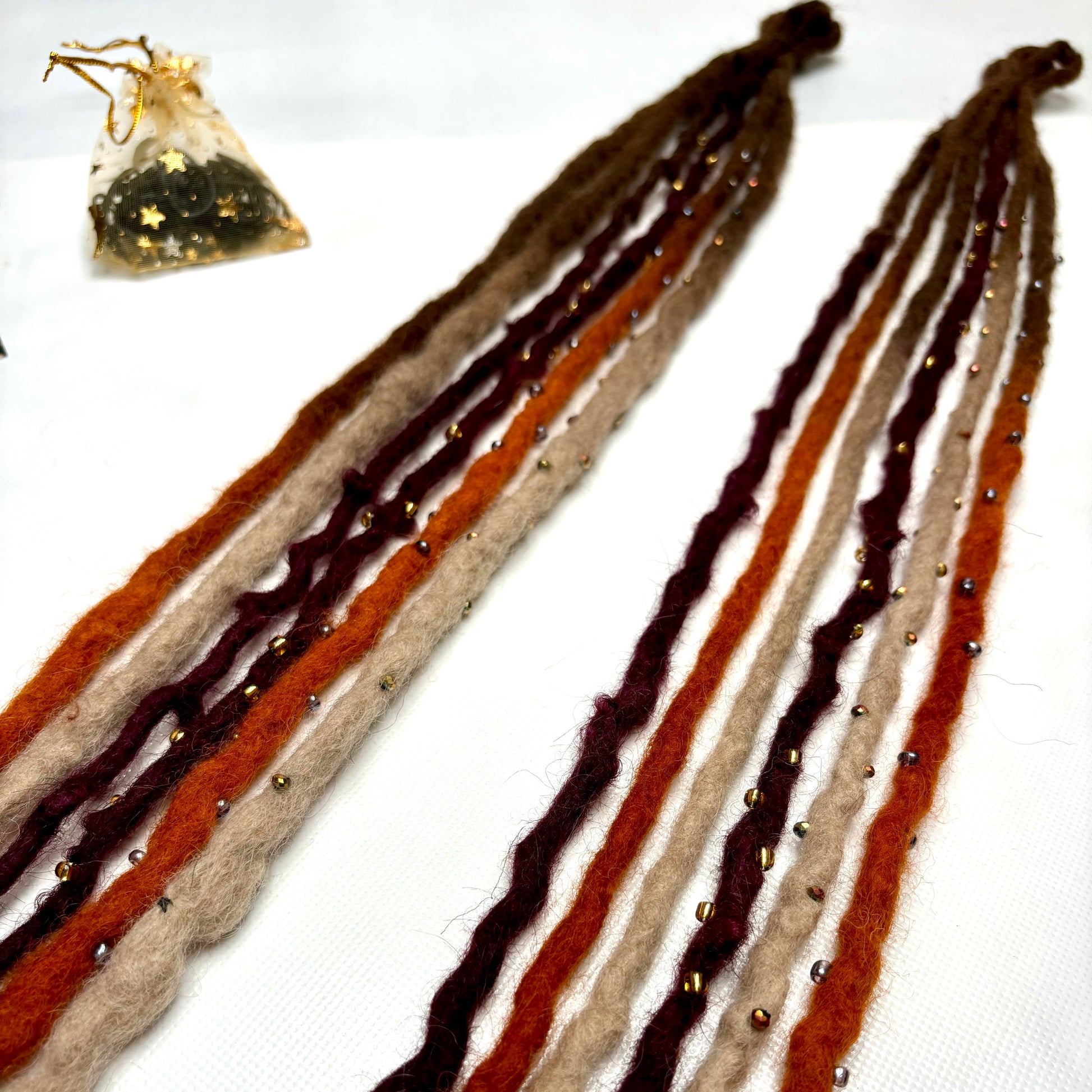 Warm Campfire - Bubble Locs - Girl On The Moon Dreadlocks