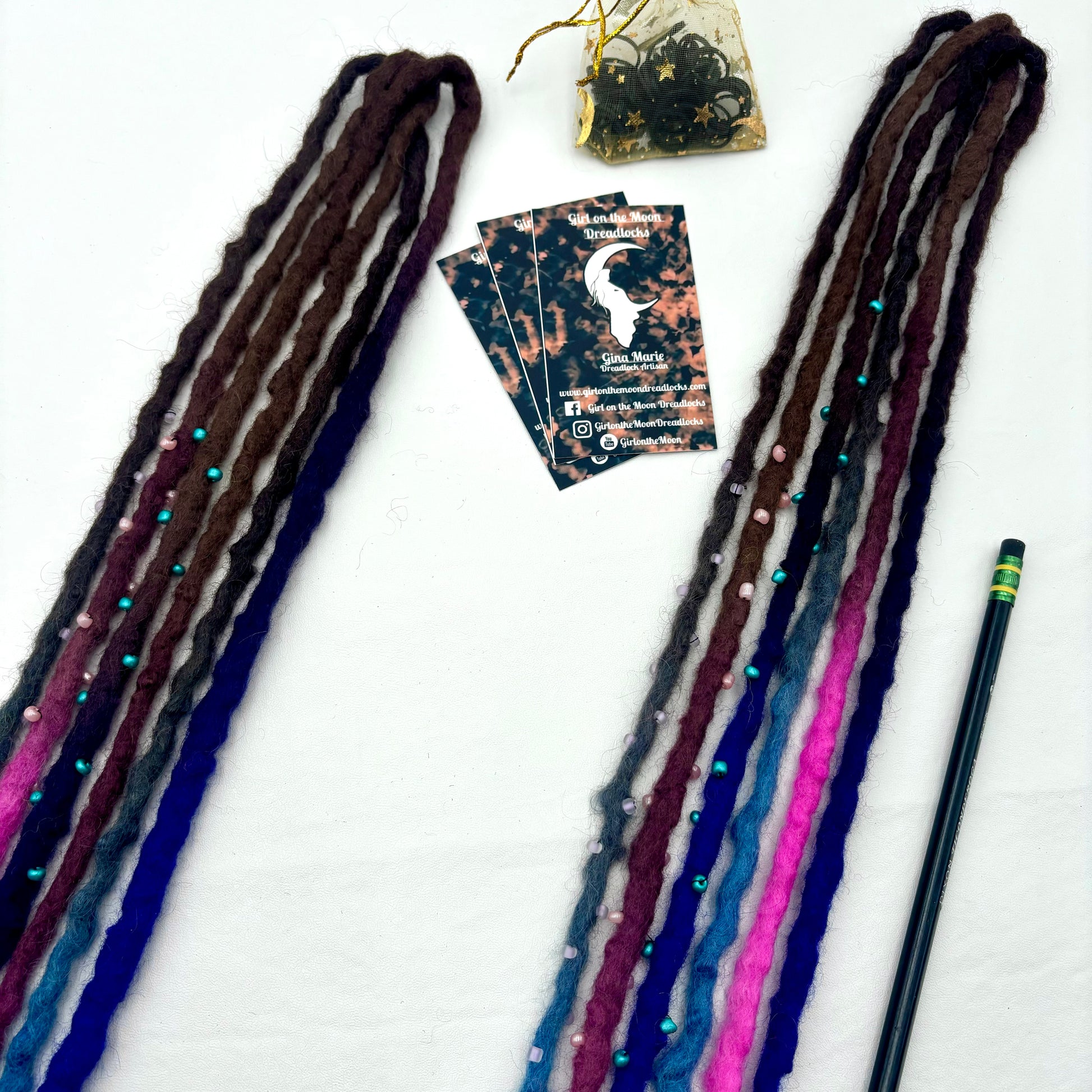 Halloween Night - Bubble Locs - Girl On The Moon Dreadlocks