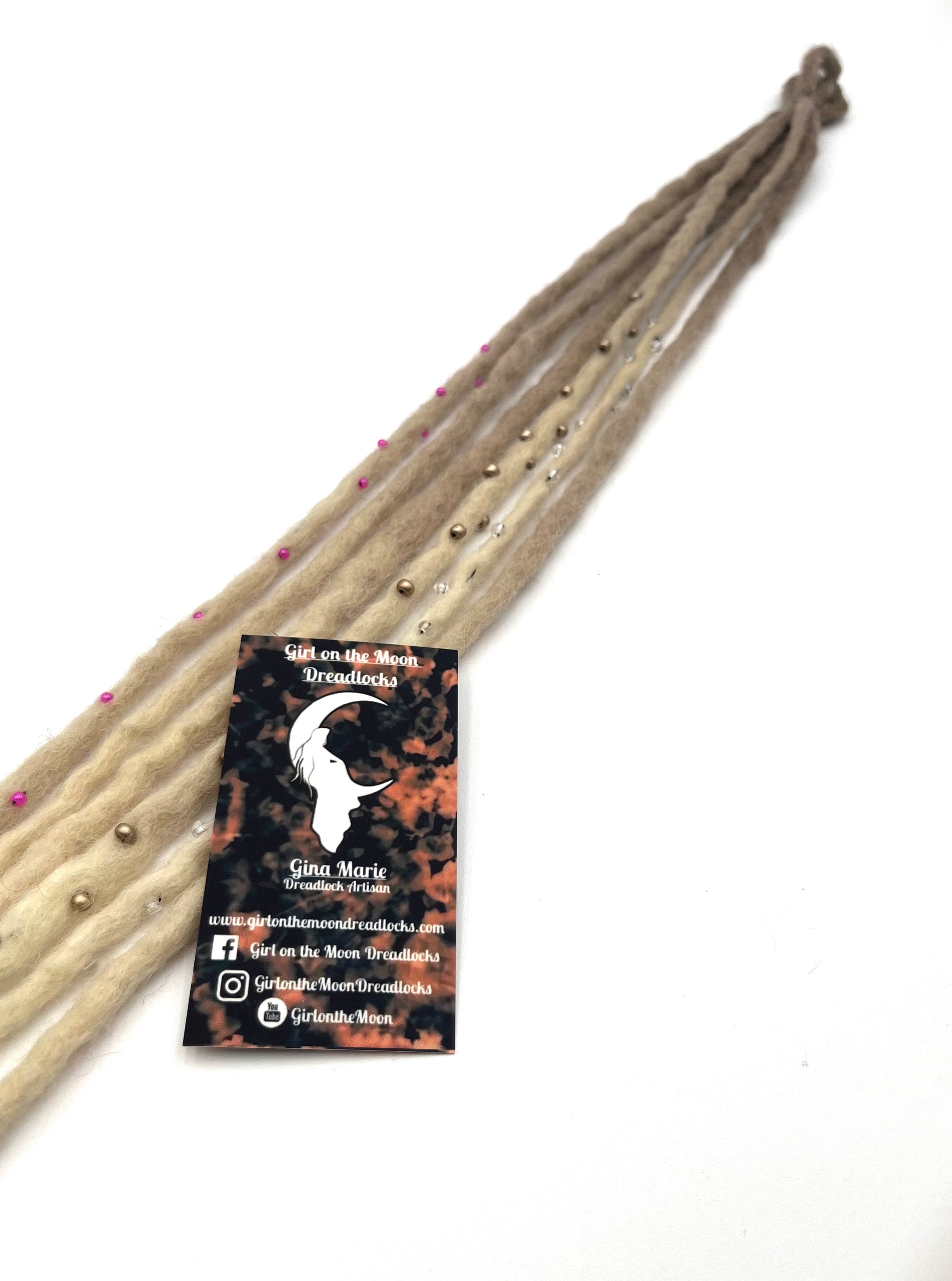 Bubble Locs ~ Blonde to Pink - Girl On The Moon Dreadlocks