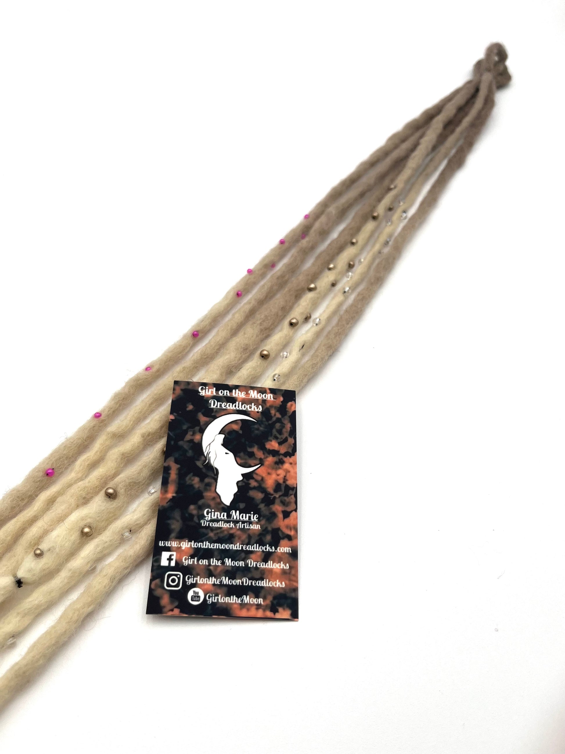 Bubble Locs ~ Blonde to Pink - Girl On The Moon Dreadlocks