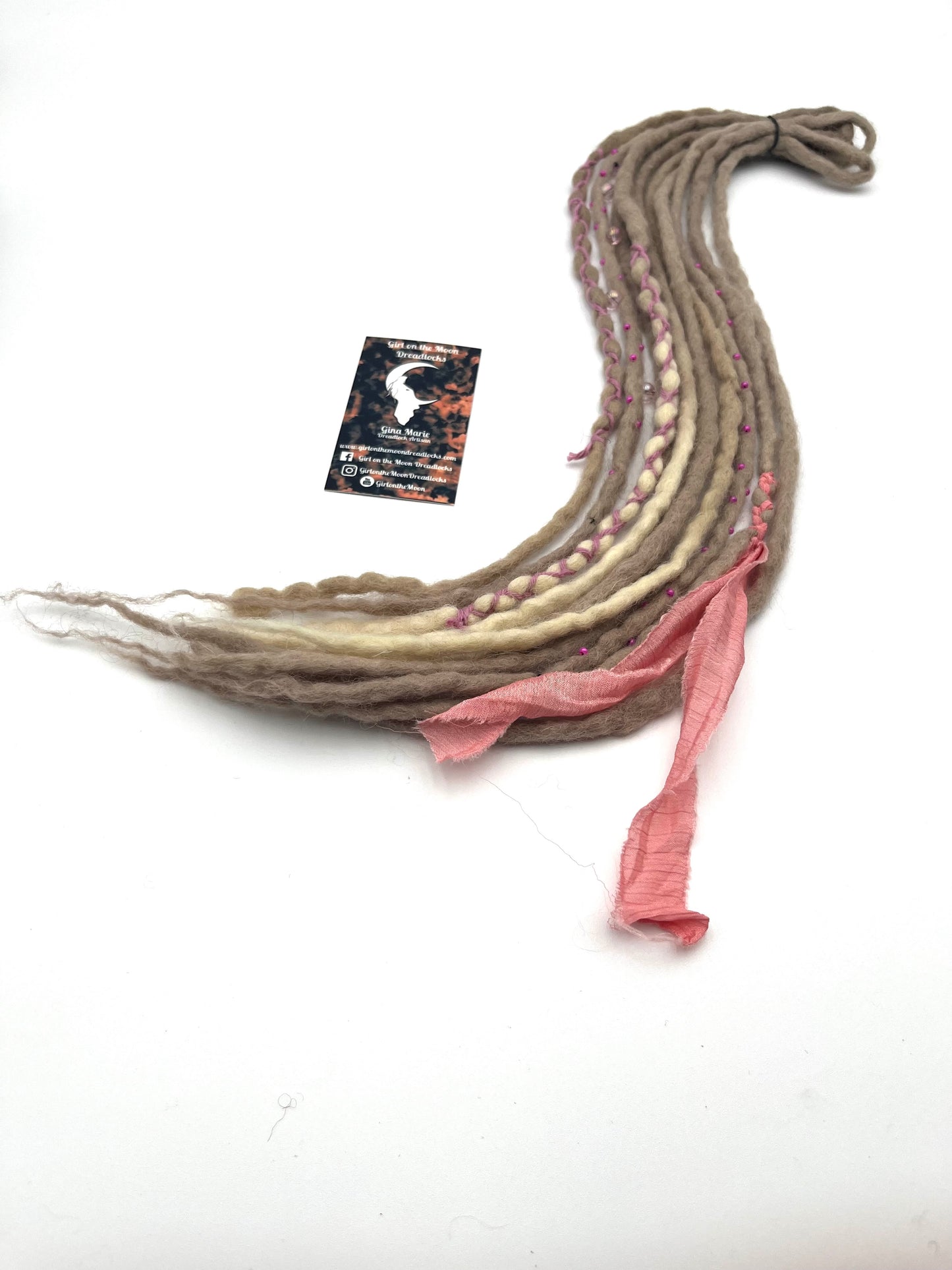 Mini Accent Set ~ Blonde to Pink - Girl On The Moon Dreadlocks