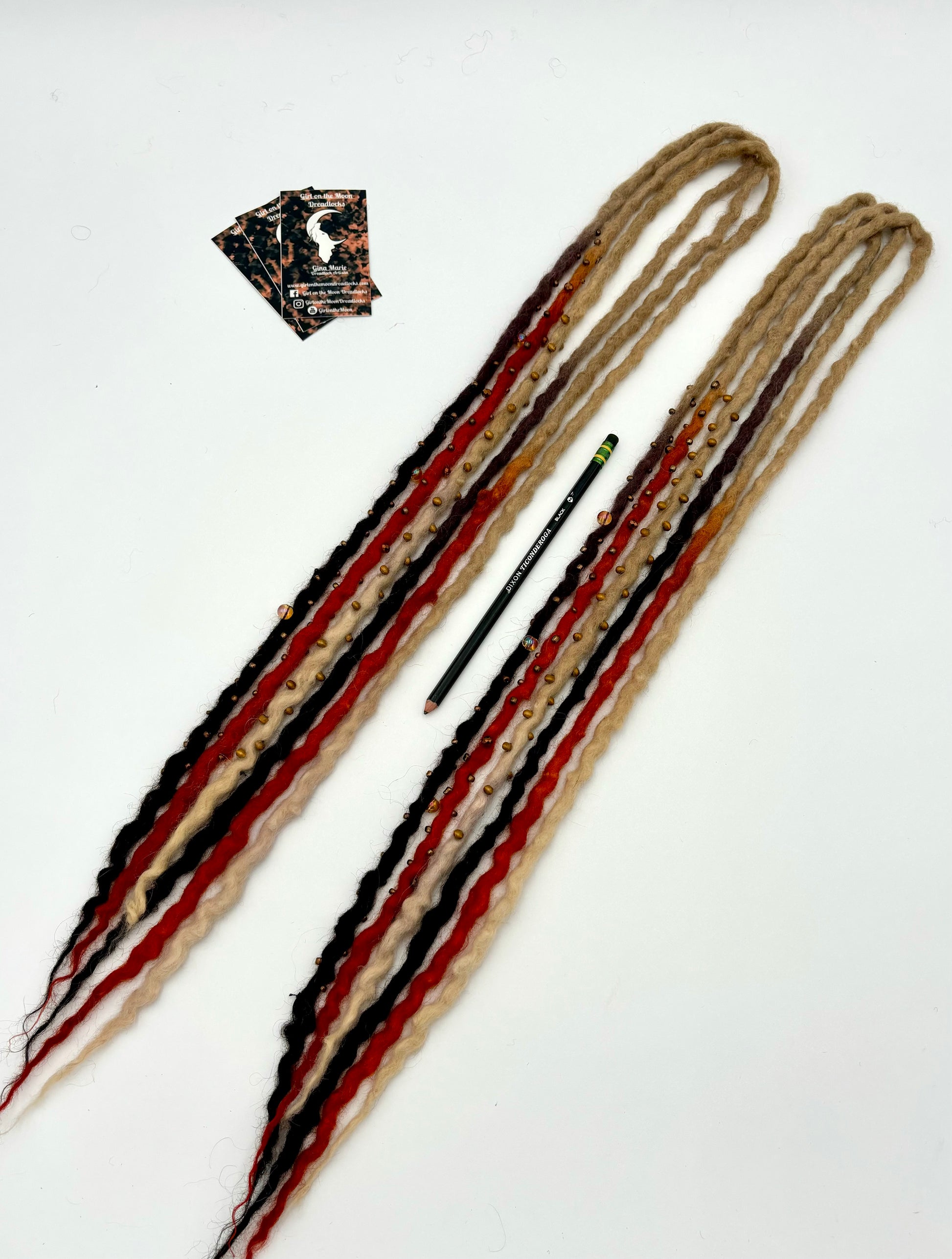 Autumn Breeze - Bubble Locs - Girl On The Moon Dreadlocks