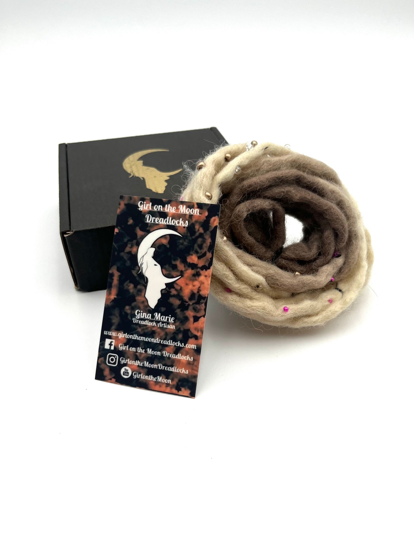 Bubble Locs ~ Blonde to Pink - Girl On The Moon Dreadlocks