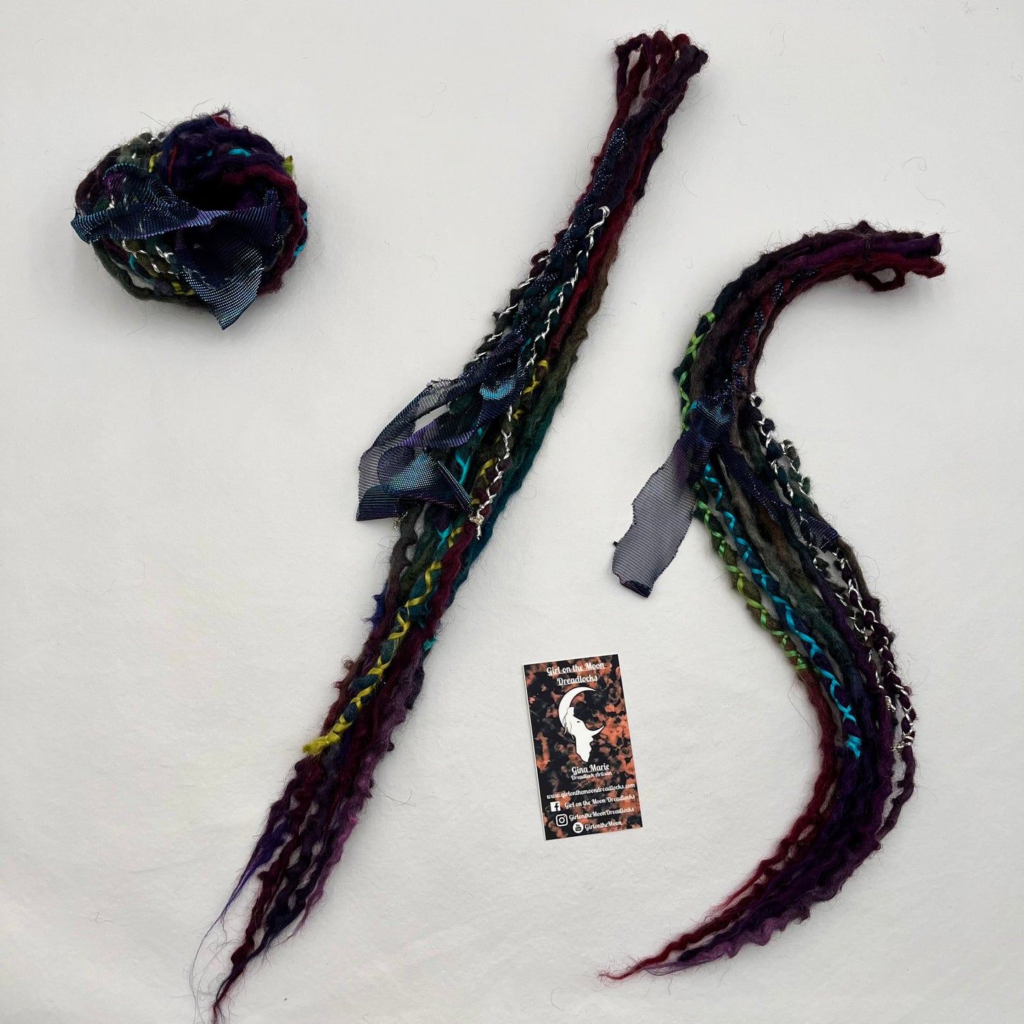 Mini Accent - Oil Slick - Girl On The Moon Dreadlocks