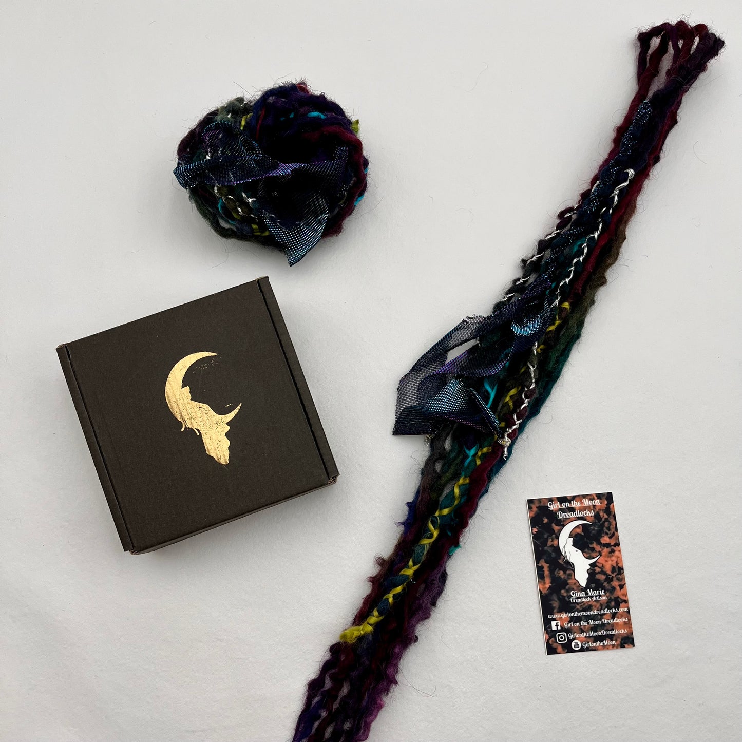 Mini Accent - Oil Slick - Girl On The Moon Dreadlocks