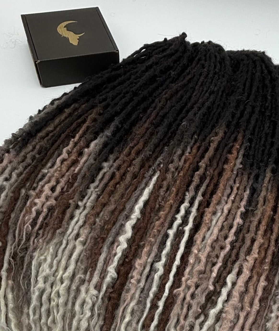 Black to Brown/White Ombré