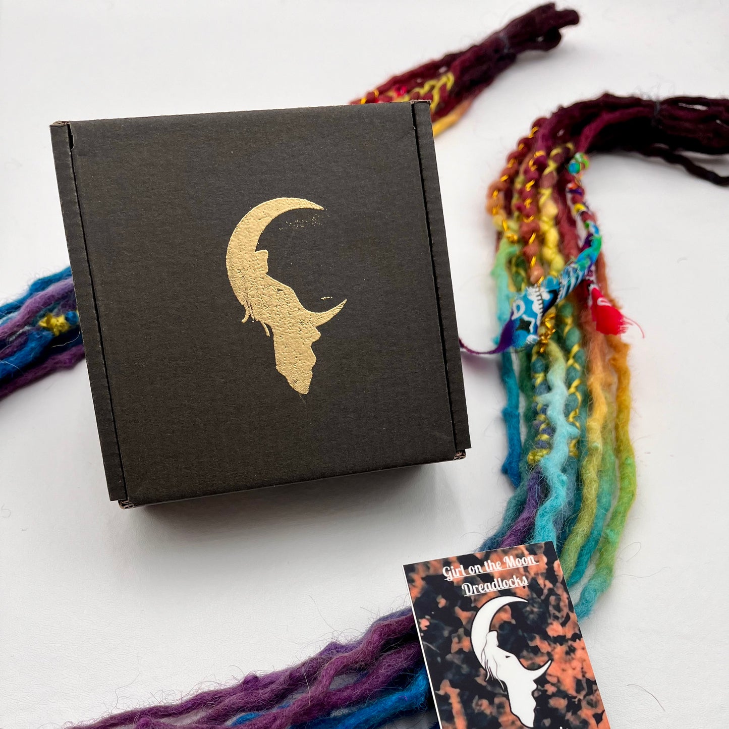 Mini Accent - Muted Rainbow - Girl On The Moon Dreadlocks
