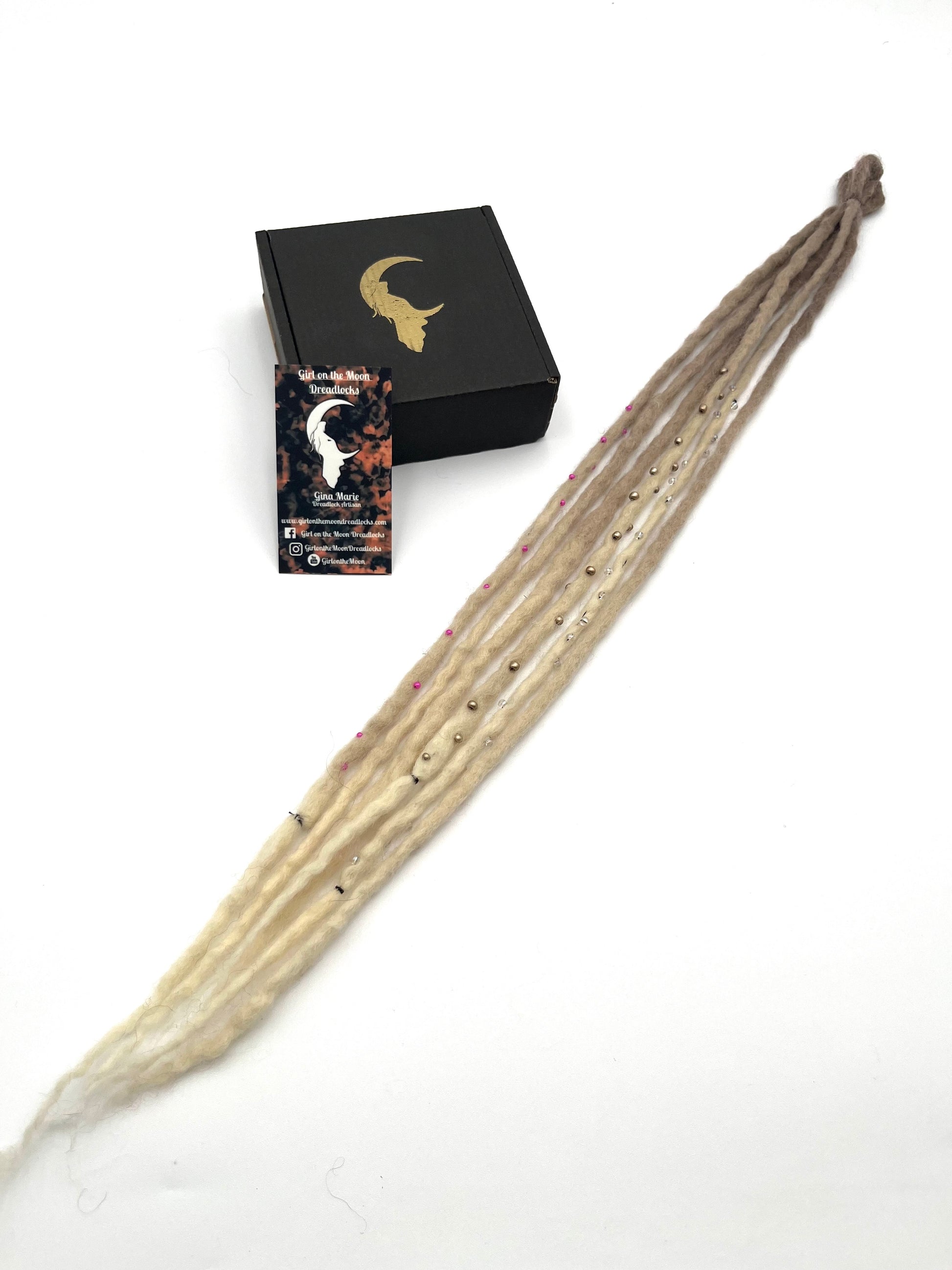 Bubble Locs ~ Blonde to Pink - Girl On The Moon Dreadlocks