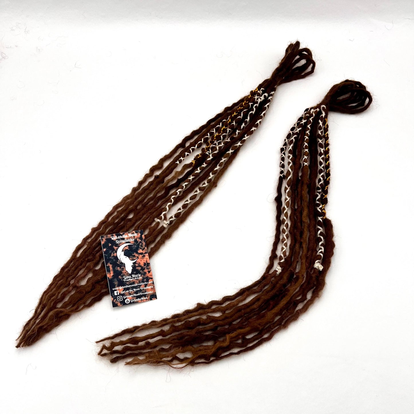 Mini Accent - Medium/Dark Warm Brown - Girl On The Moon Dreadlocks
